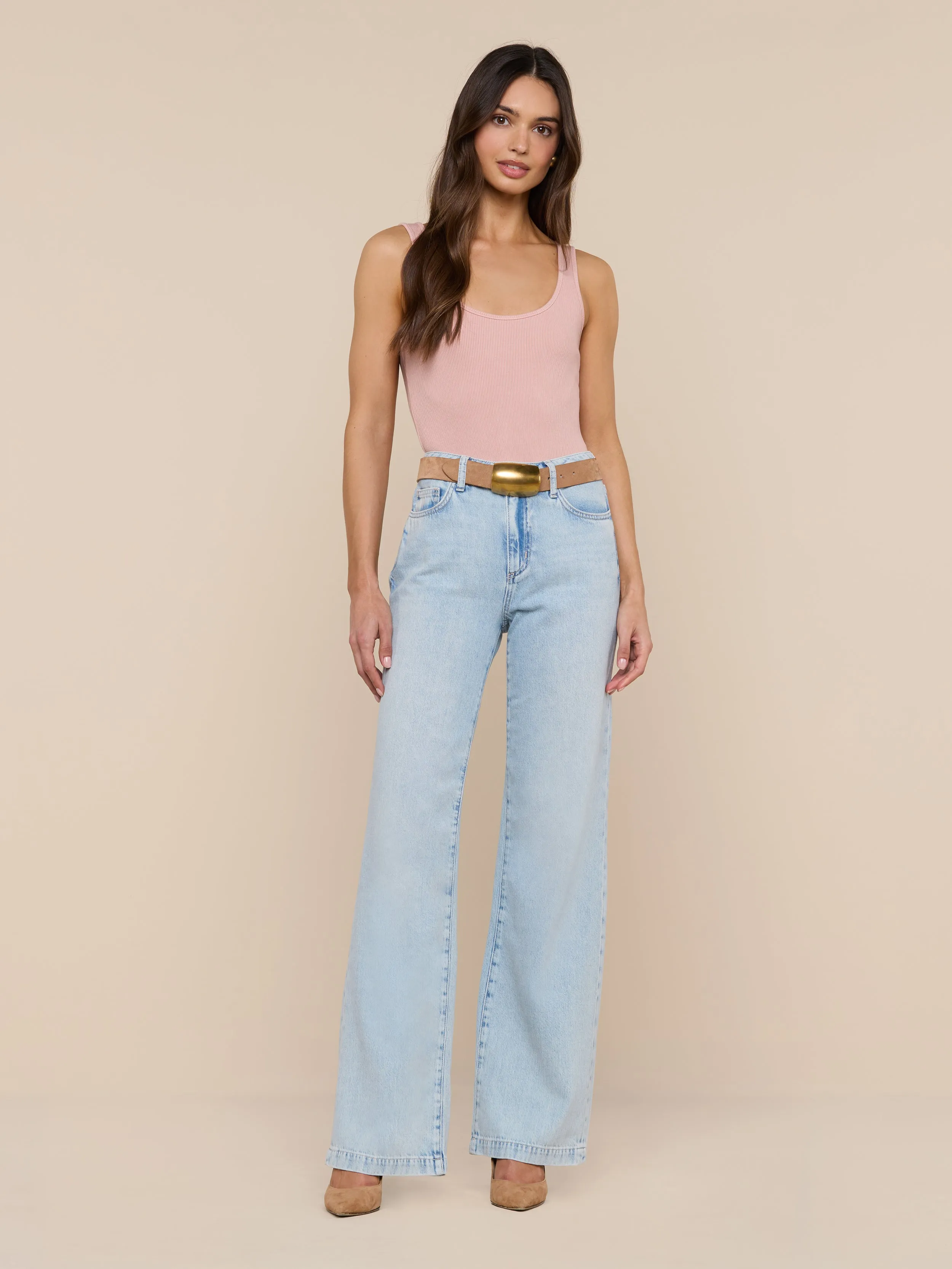 Nica Scoopneck Bodysuit sold by L'AGENCE product image thumbnail 4