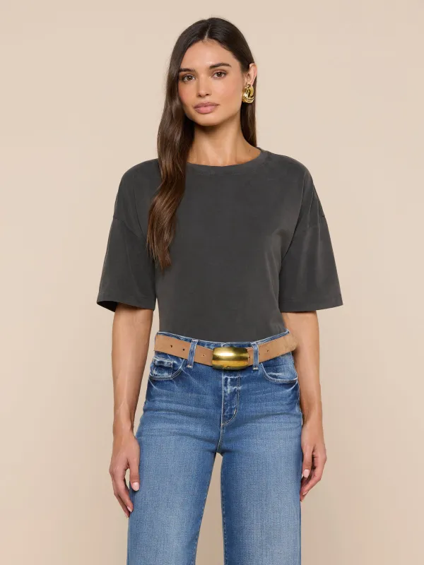 Daria Oversized Cropped Tee made by L'AGENCE