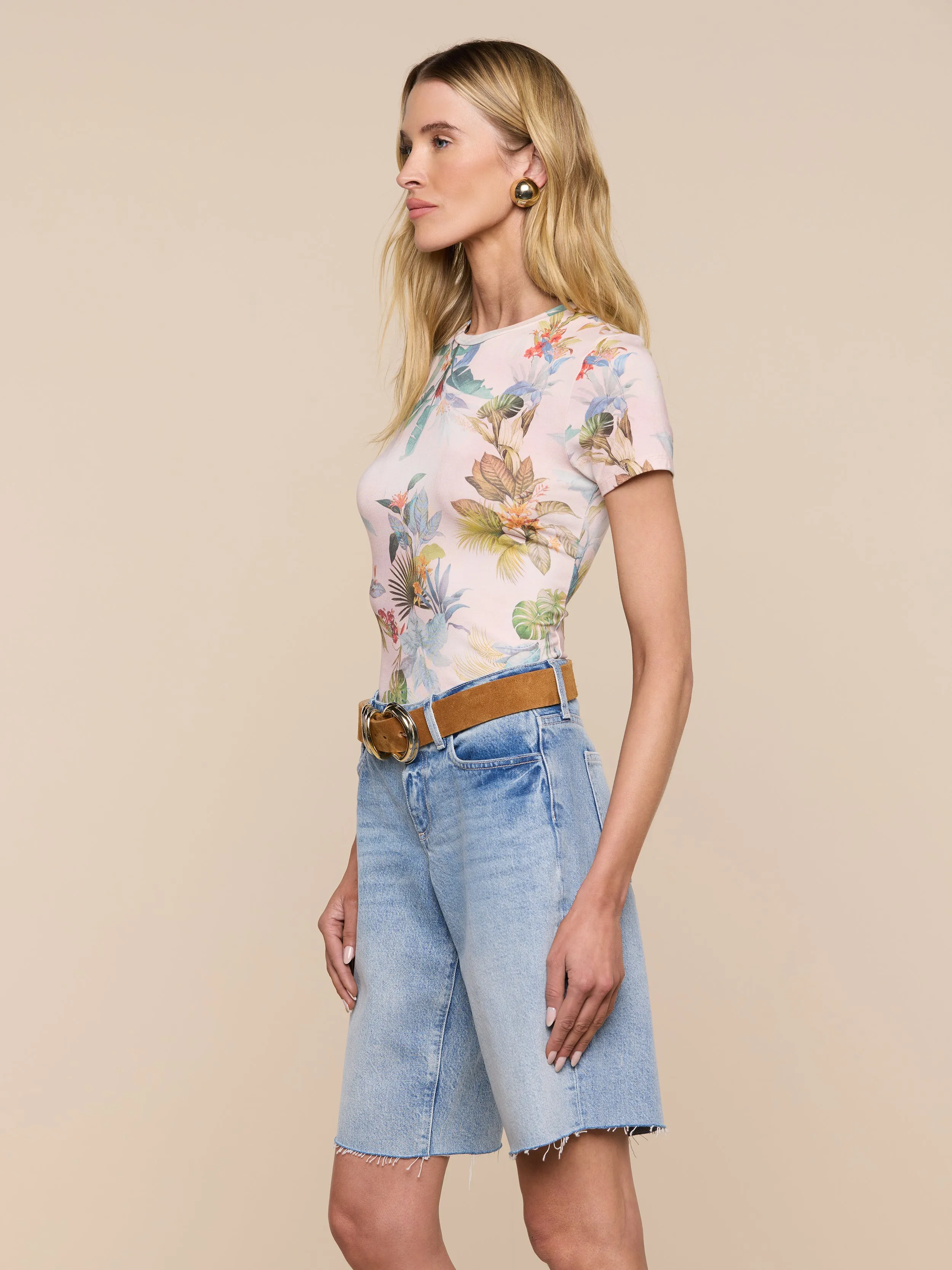 Ressi Fitted Tee sold by L'AGENCE product image thumbnail 3