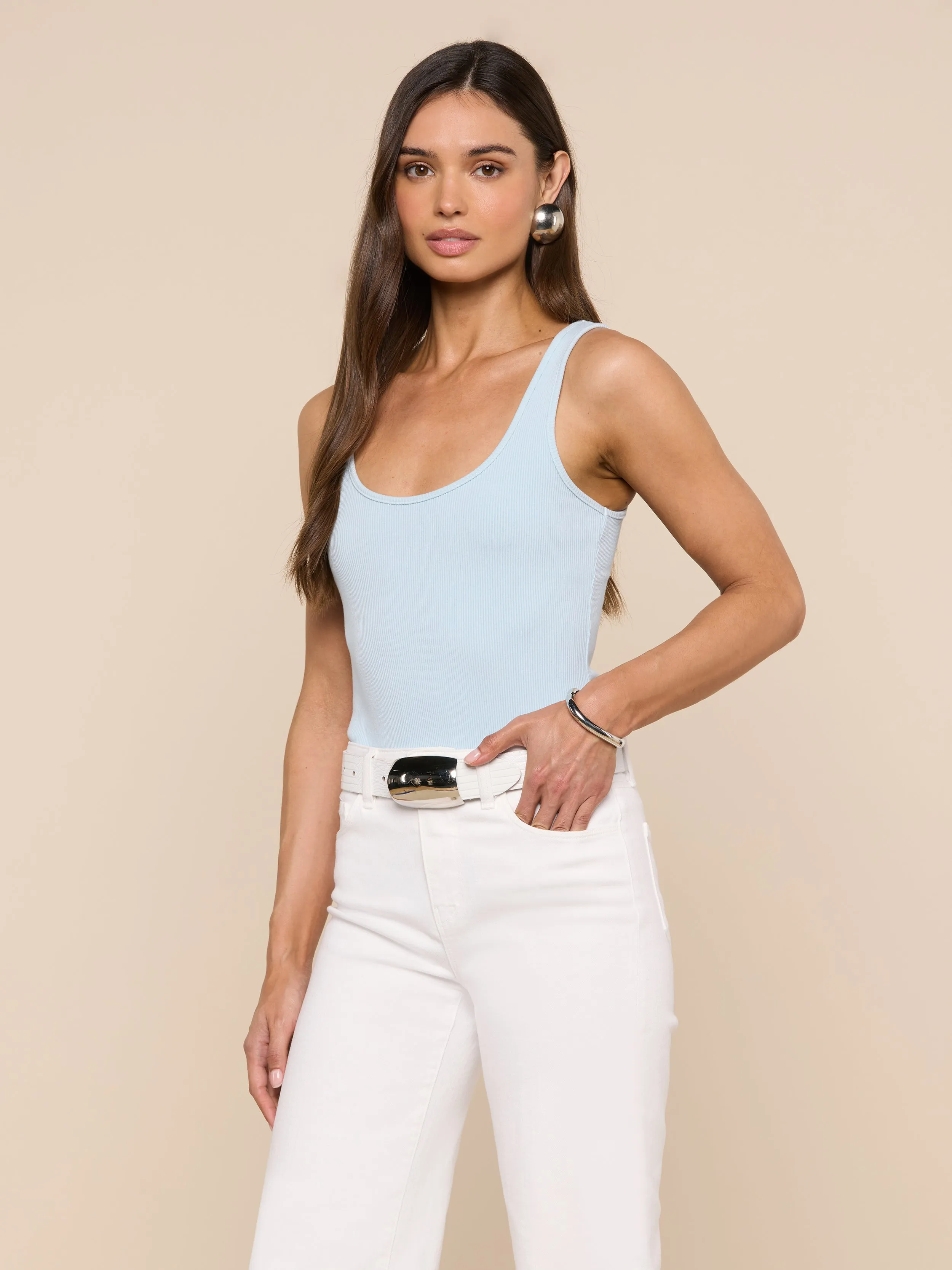 Nica Scoopneck Bodysuit sold by L'AGENCE product image thumbnail 2