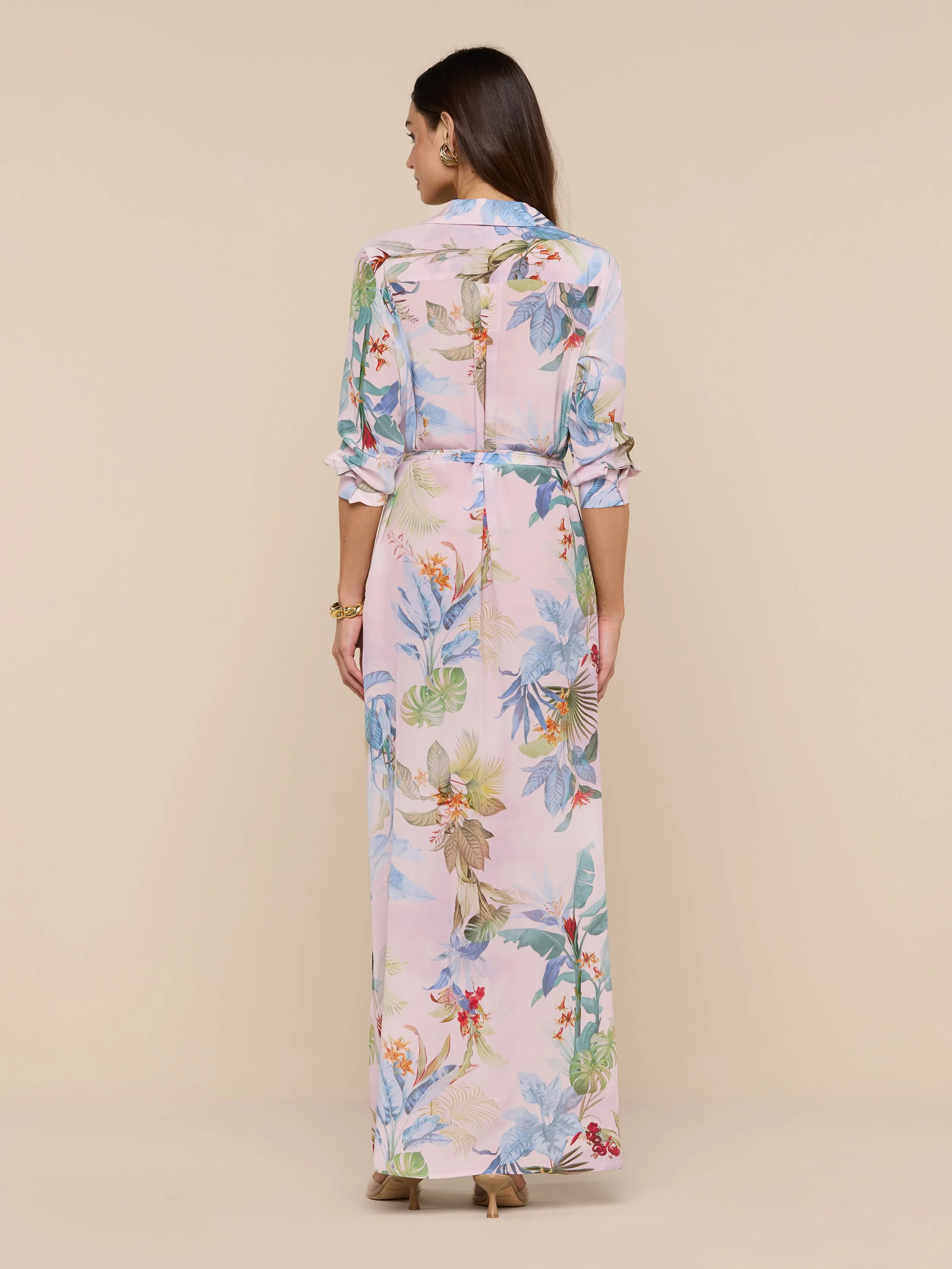 Cameron Silk Shirt Dress sold by L'AGENCE product image thumbnail 3