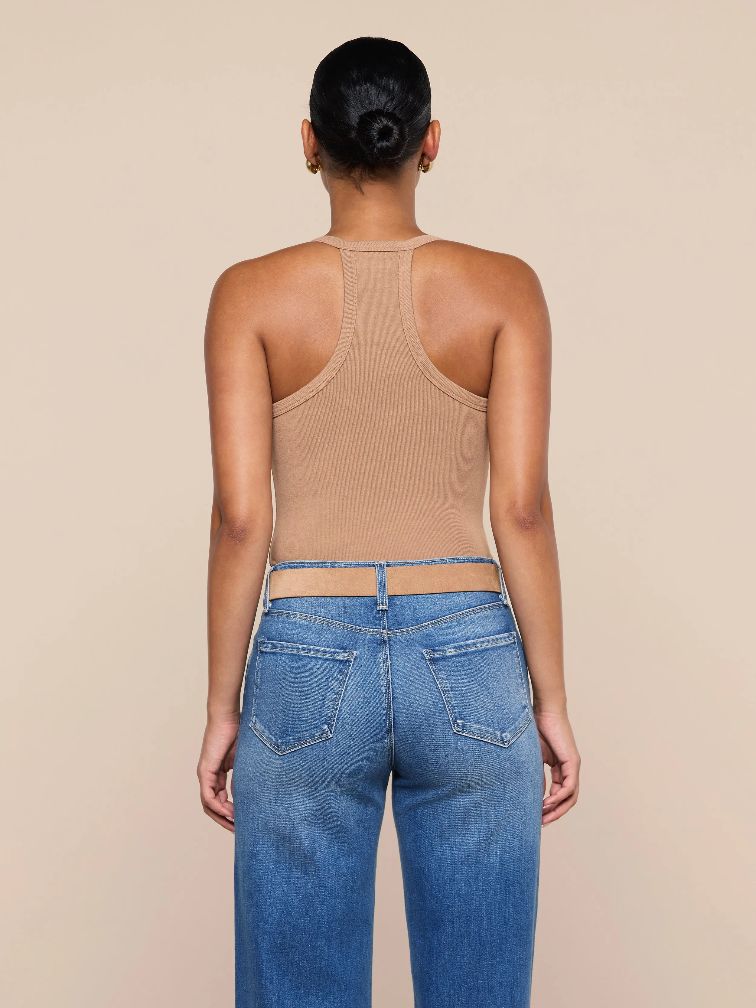 Wrenna Racerback Bodysuit sold by L'AGENCE product image thumbnail 5