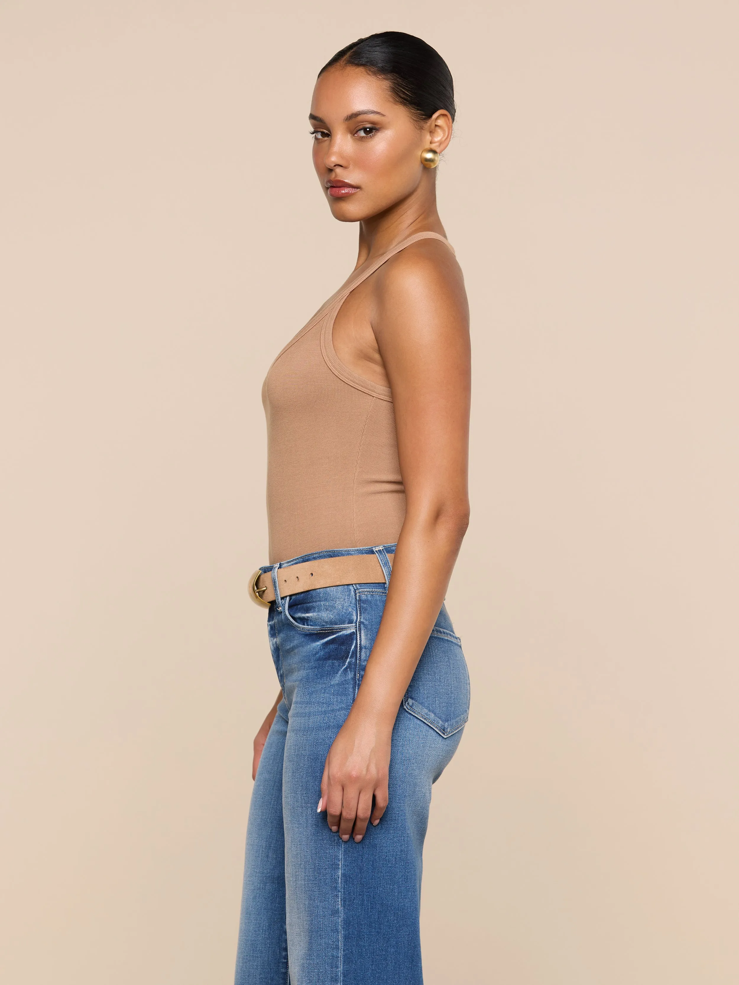 Wrenna Racerback Bodysuit sold by L'AGENCE product image thumbnail 2