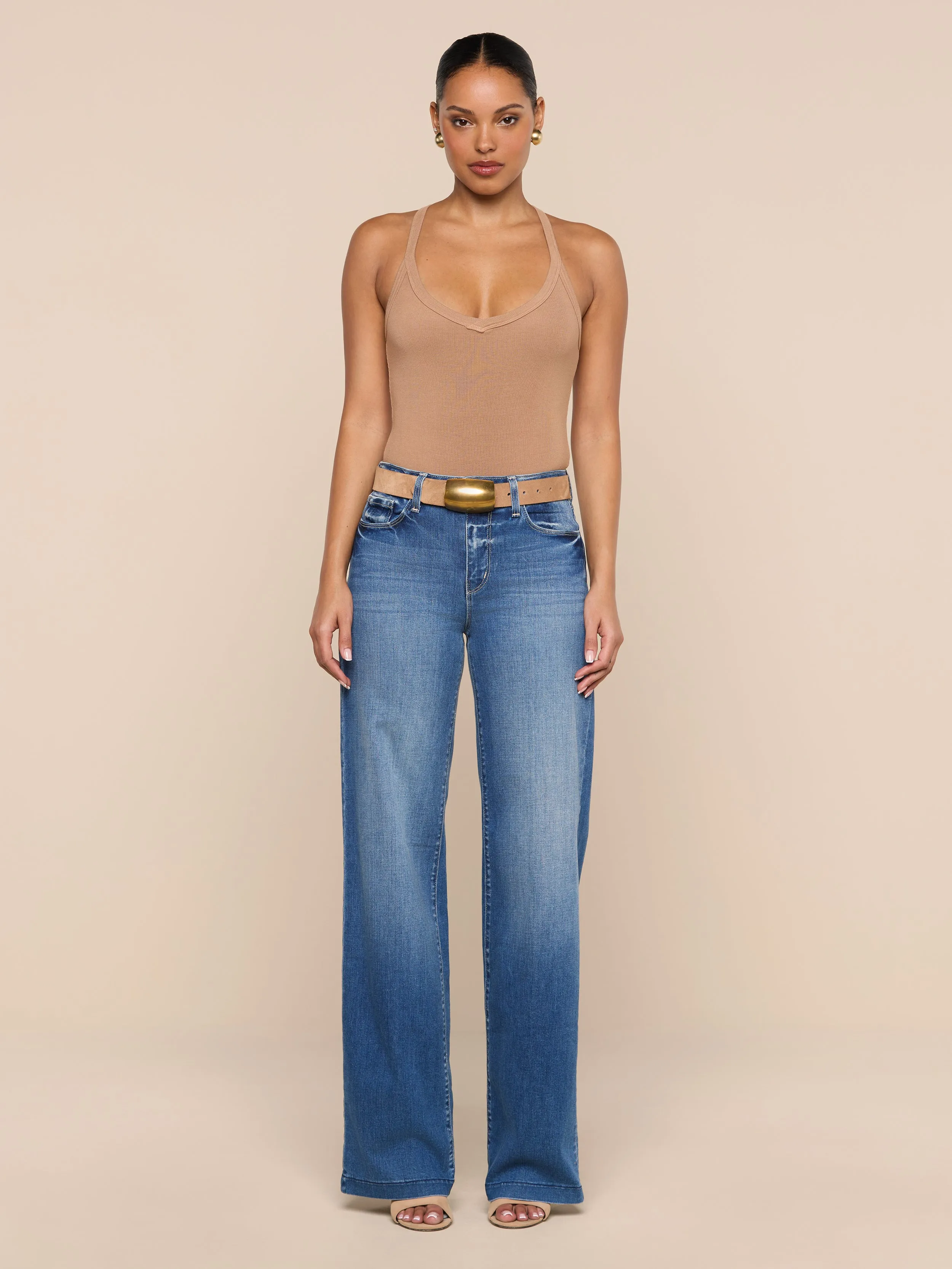 Wrenna Racerback Bodysuit sold by L'AGENCE product image thumbnail 3