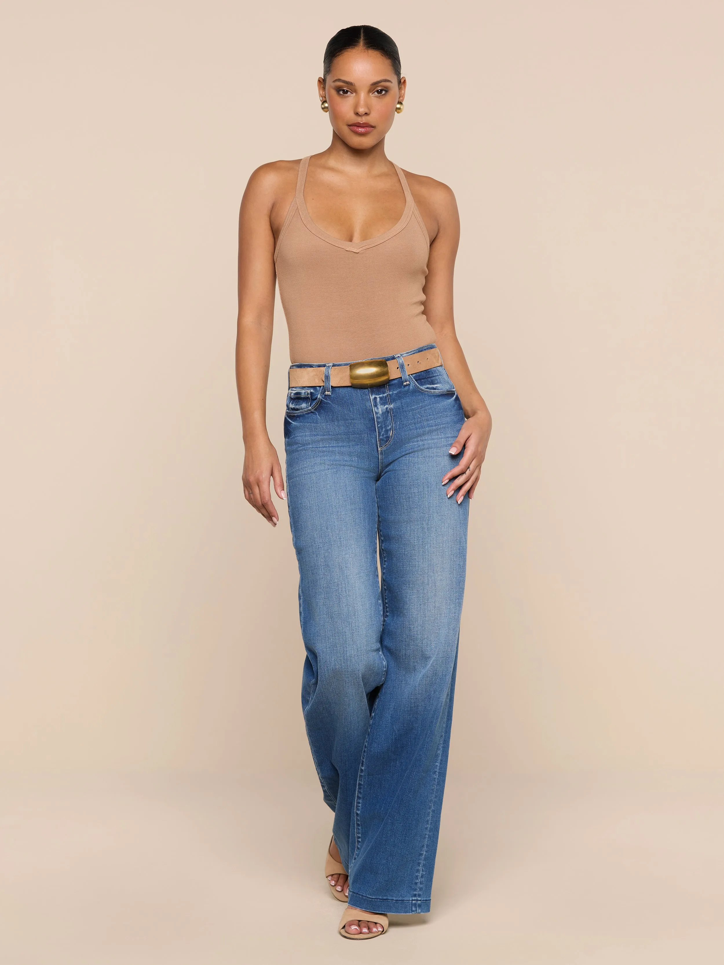 Wrenna Racerback Bodysuit sold by L'AGENCE product image thumbnail 4