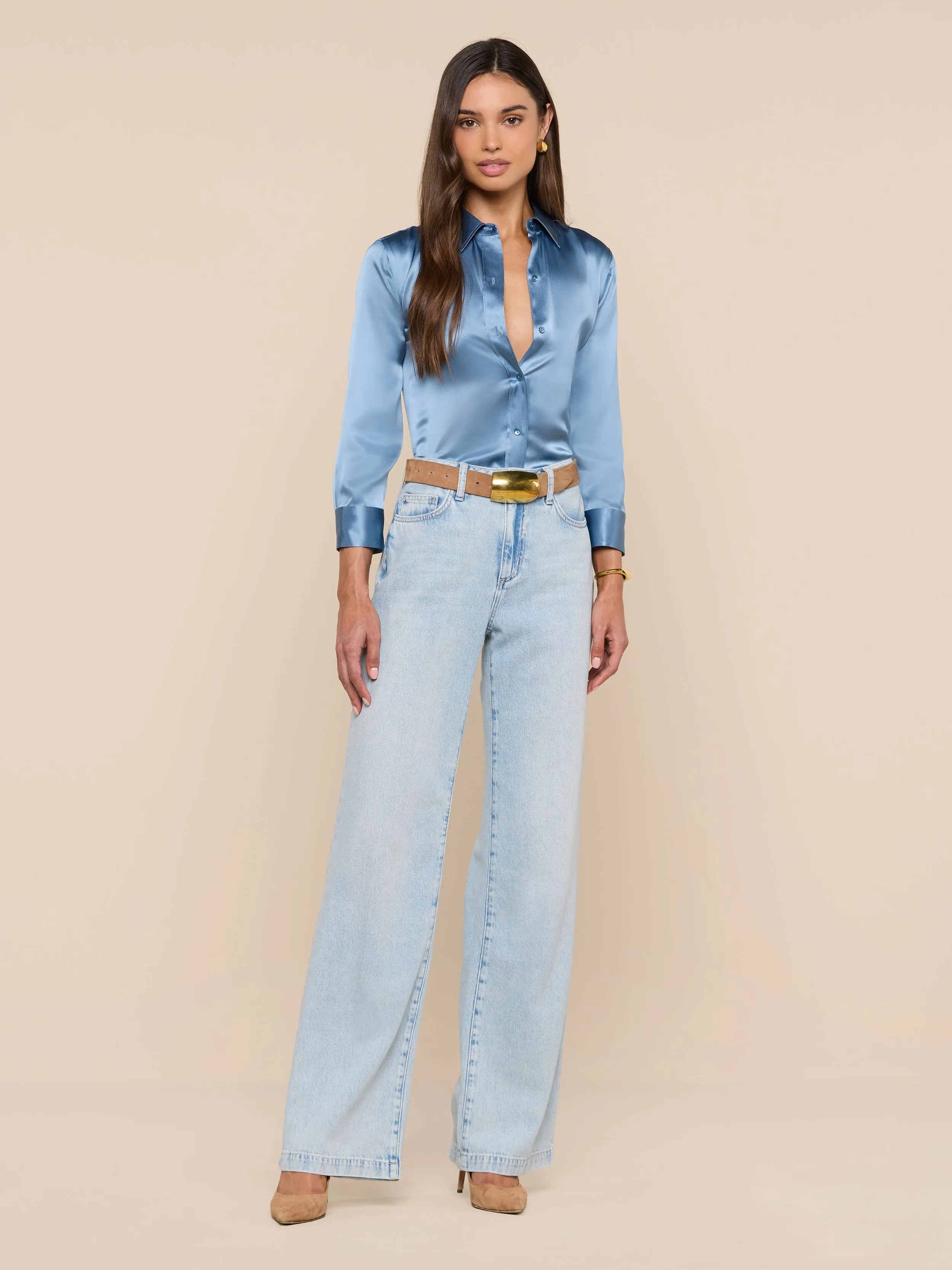 Dani Silk Blouse sold by L'AGENCE product image thumbnail 4