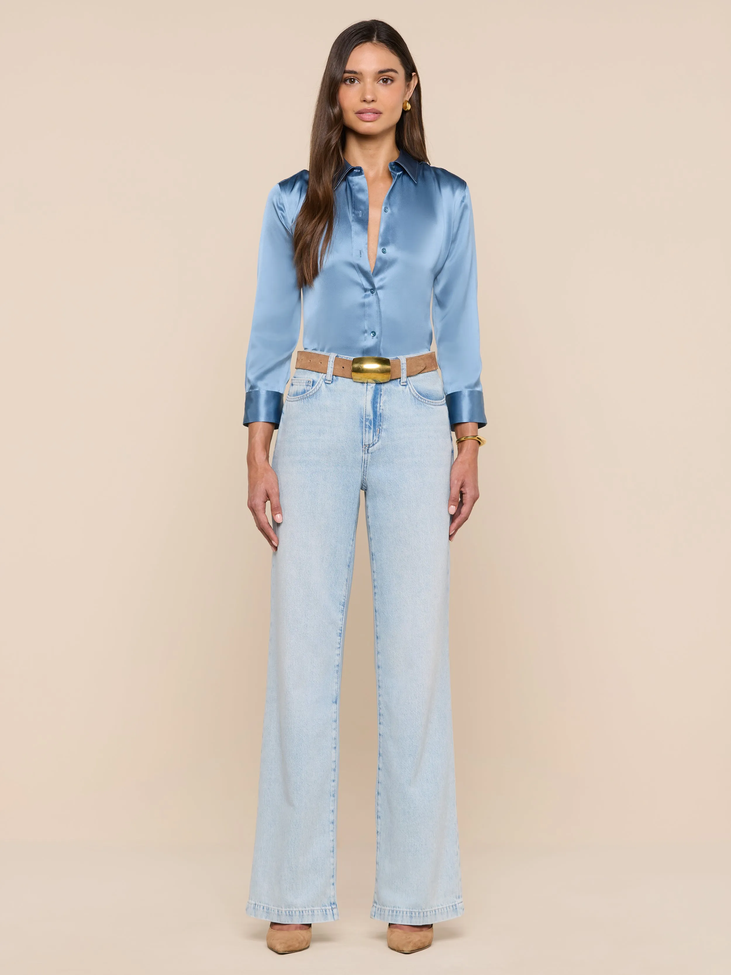 Dani Silk Blouse sold by L'AGENCE product image thumbnail 3