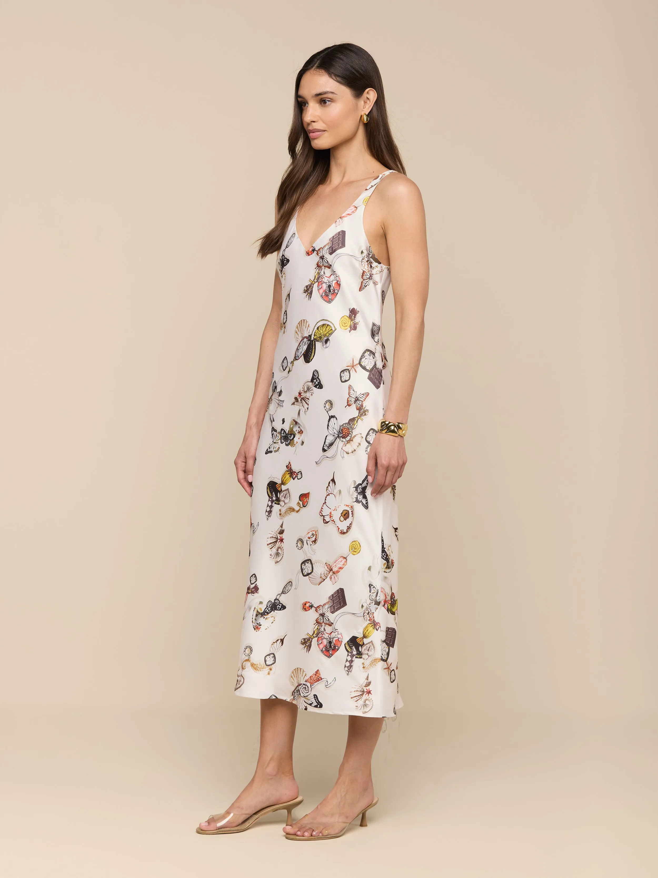 Anika Slip Dress sold by L'AGENCE product image thumbnail 2