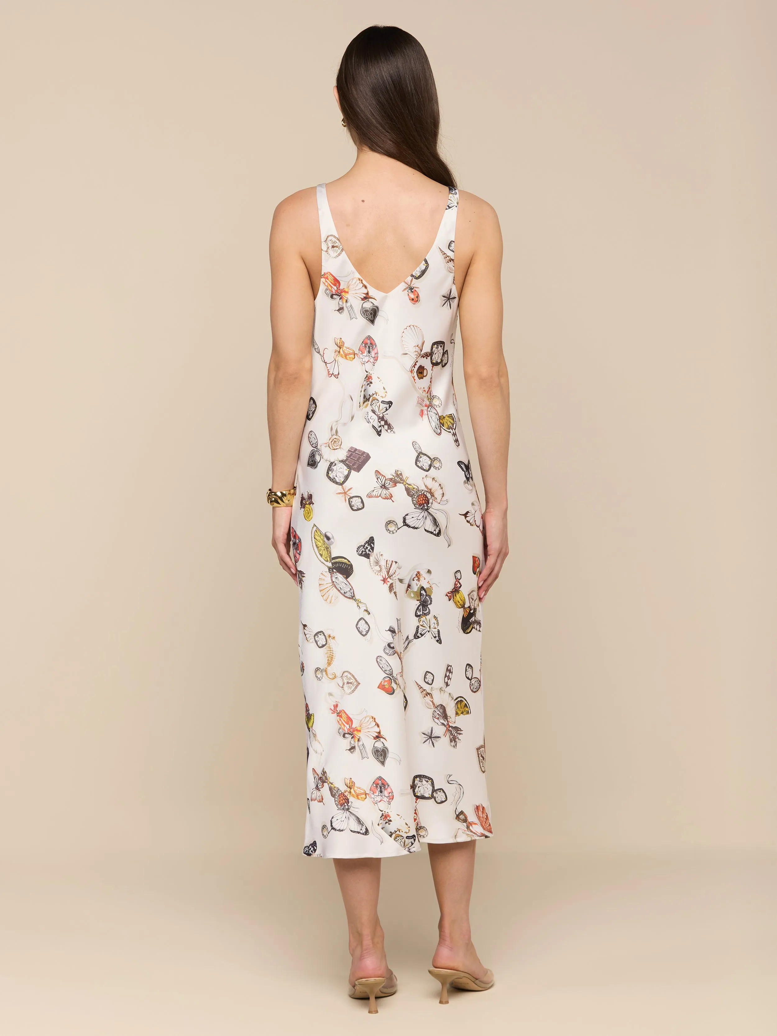 Anika Slip Dress sold by L'AGENCE product image thumbnail 3