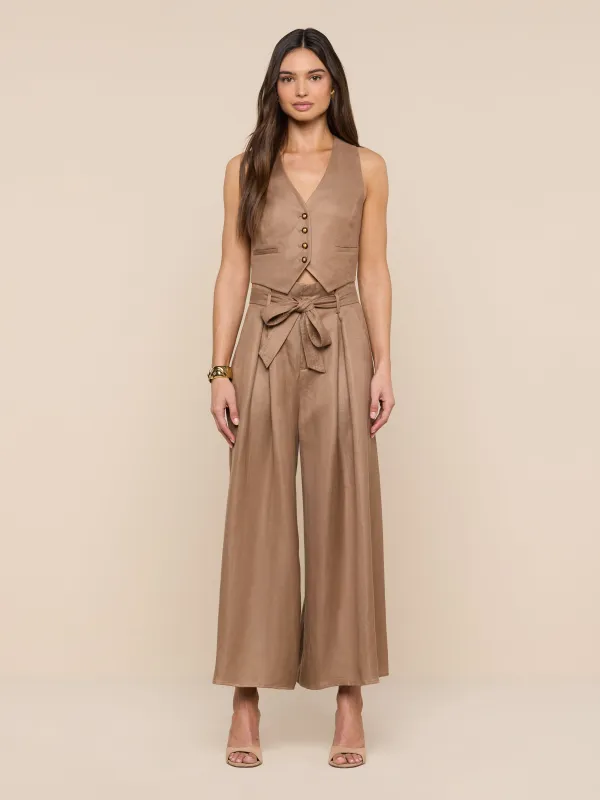Lowen Linen-Blend Pant made by L'AGENCE