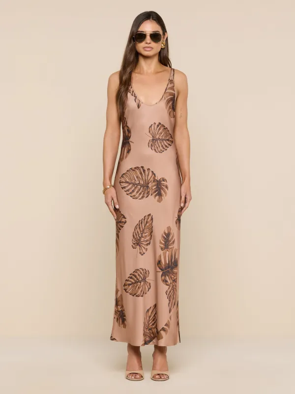 Akiya Satin Maxi Dress made by L'AGENCE