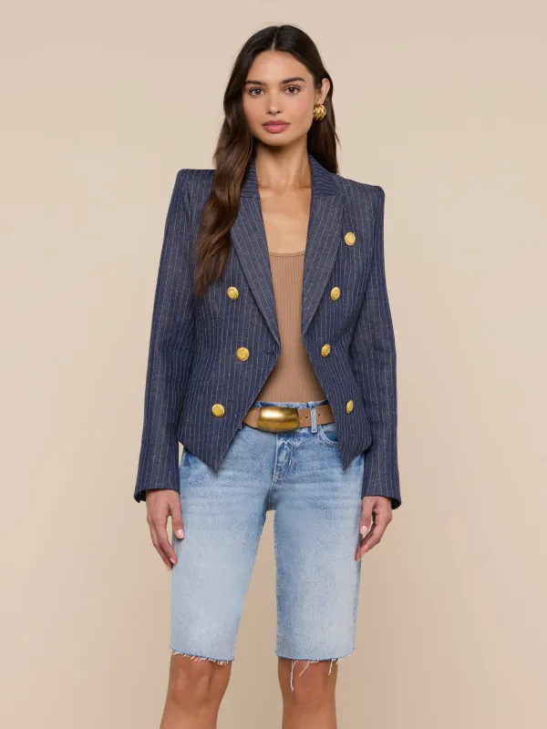Solar Pinstriped Blazer made by L'AGENCE