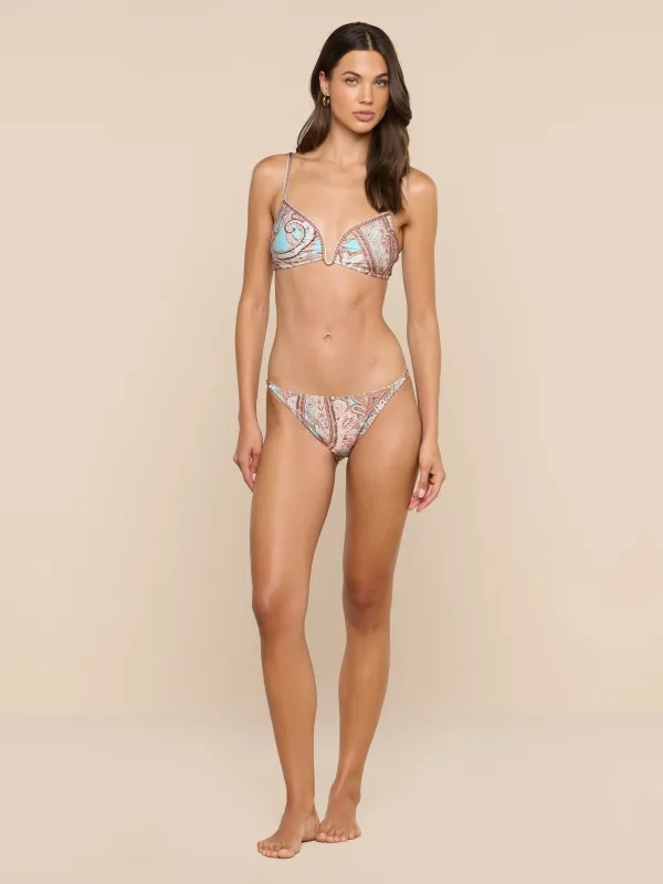 Violet String Bikini Bottom made by L'AGENCE