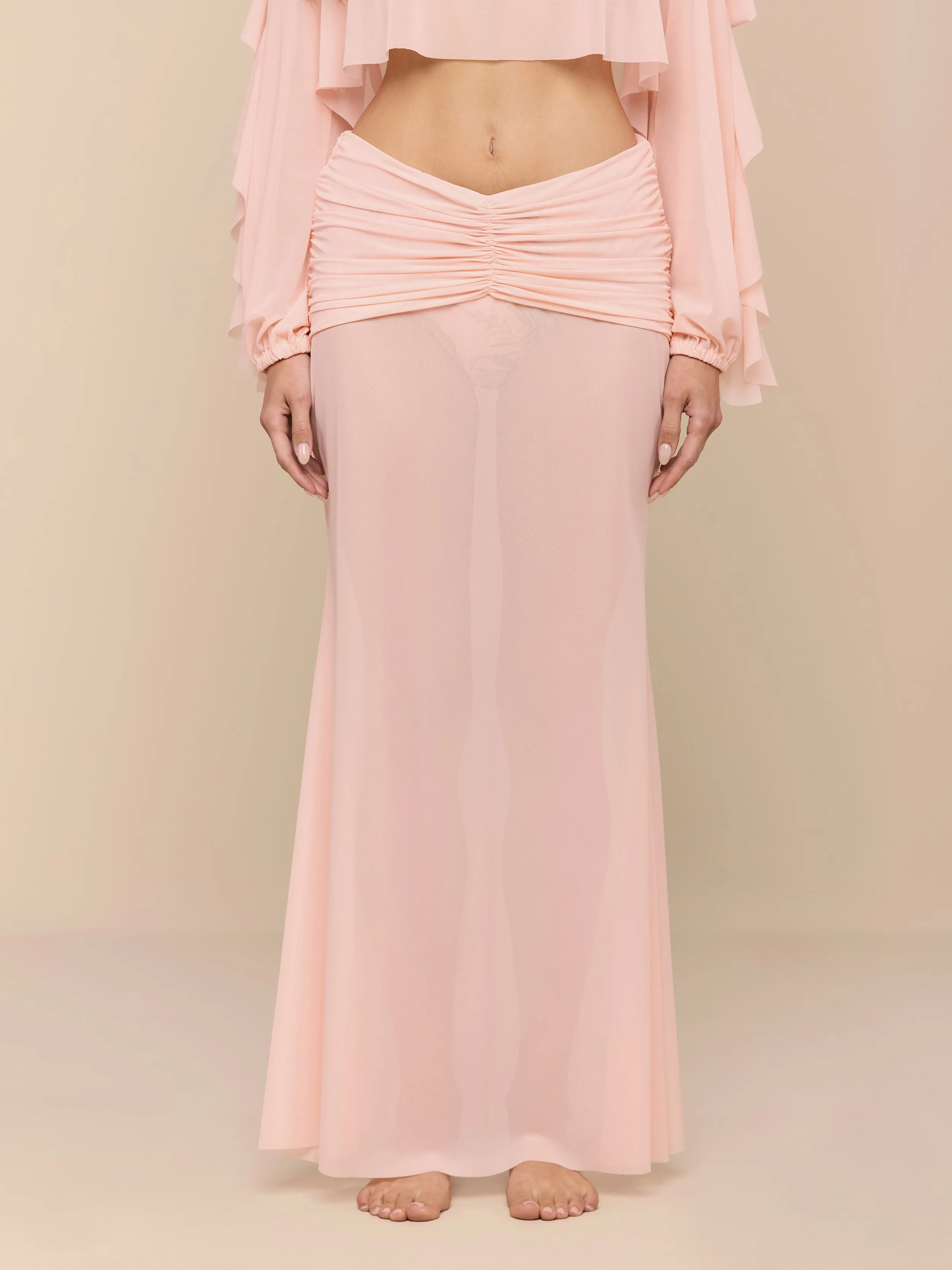 Mahe Mesh Cover-Up Skirt sold by L'AGENCE product image thumbnail 3