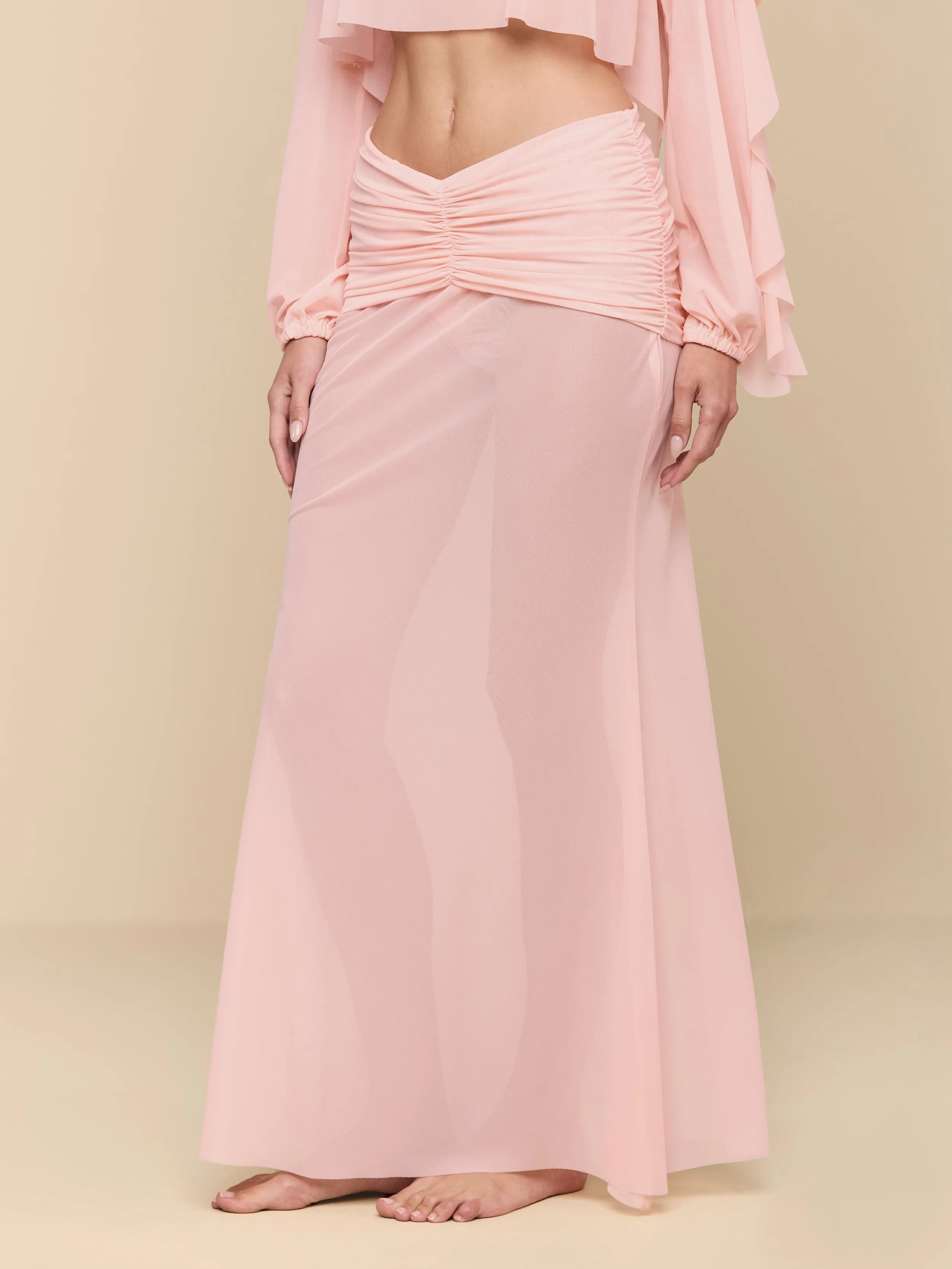 Mahe Mesh Cover-Up Skirt sold by L'AGENCE product image thumbnail 4