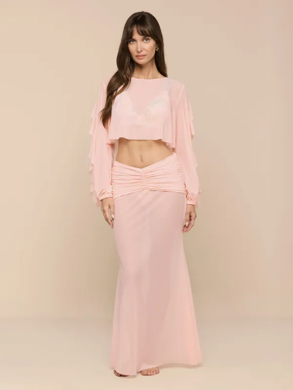 Mahe Mesh Cover-Up Skirt made by L'AGENCE