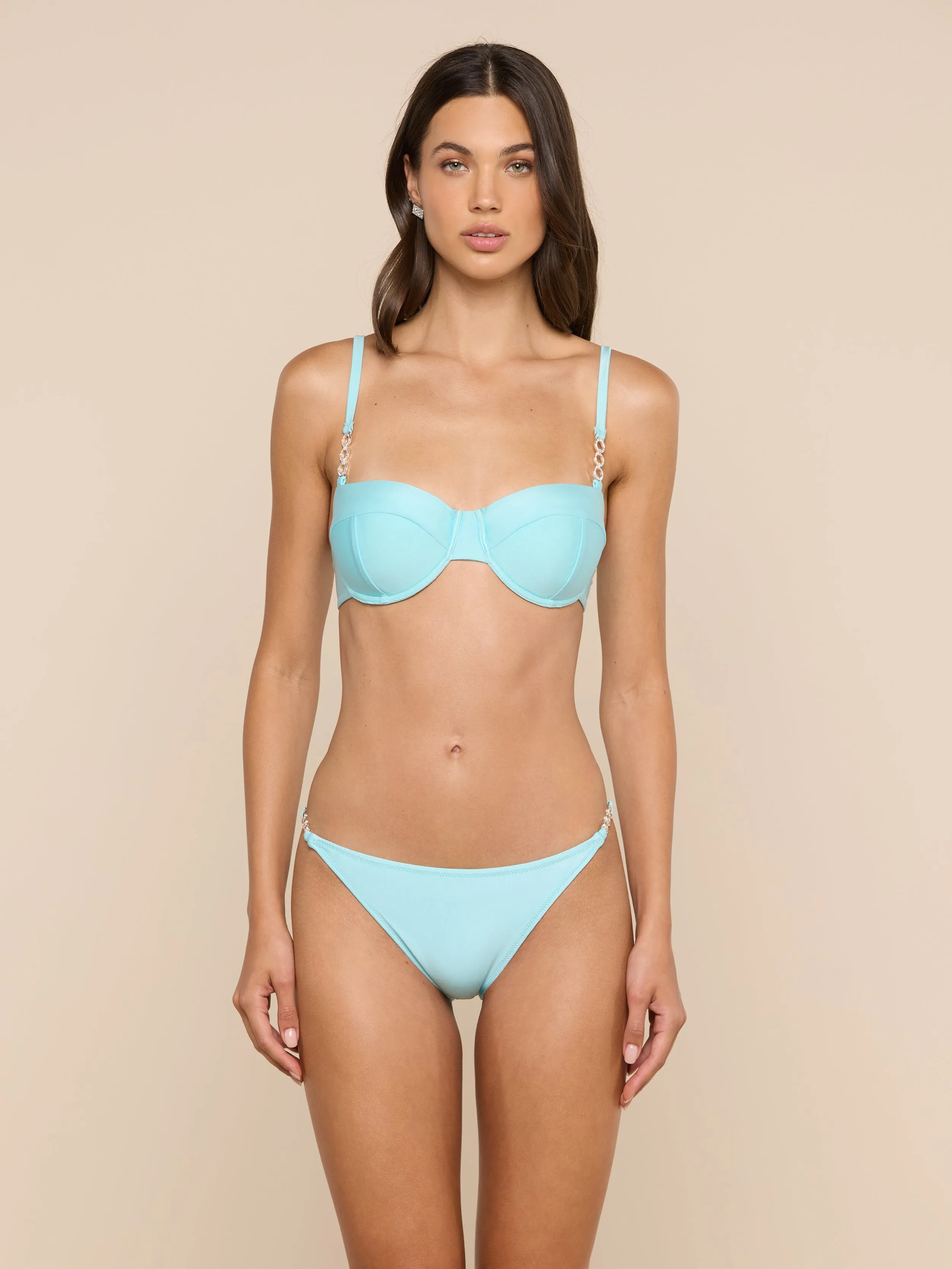 Violet String Bikini Bottom sold by L'AGENCE product image thumbnail 2