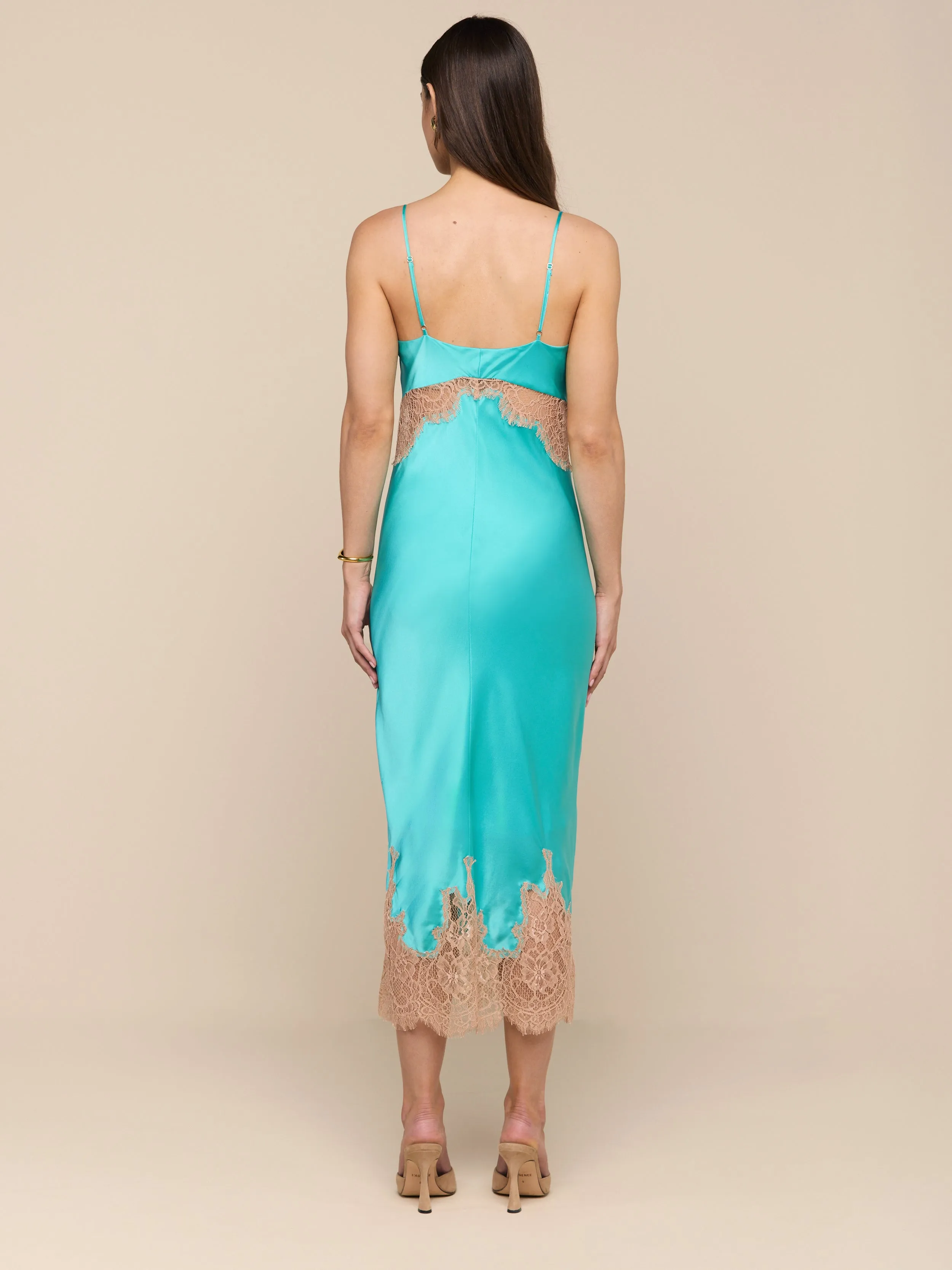 Scotly Silk Lace Dress sold by L'AGENCE product image thumbnail 4