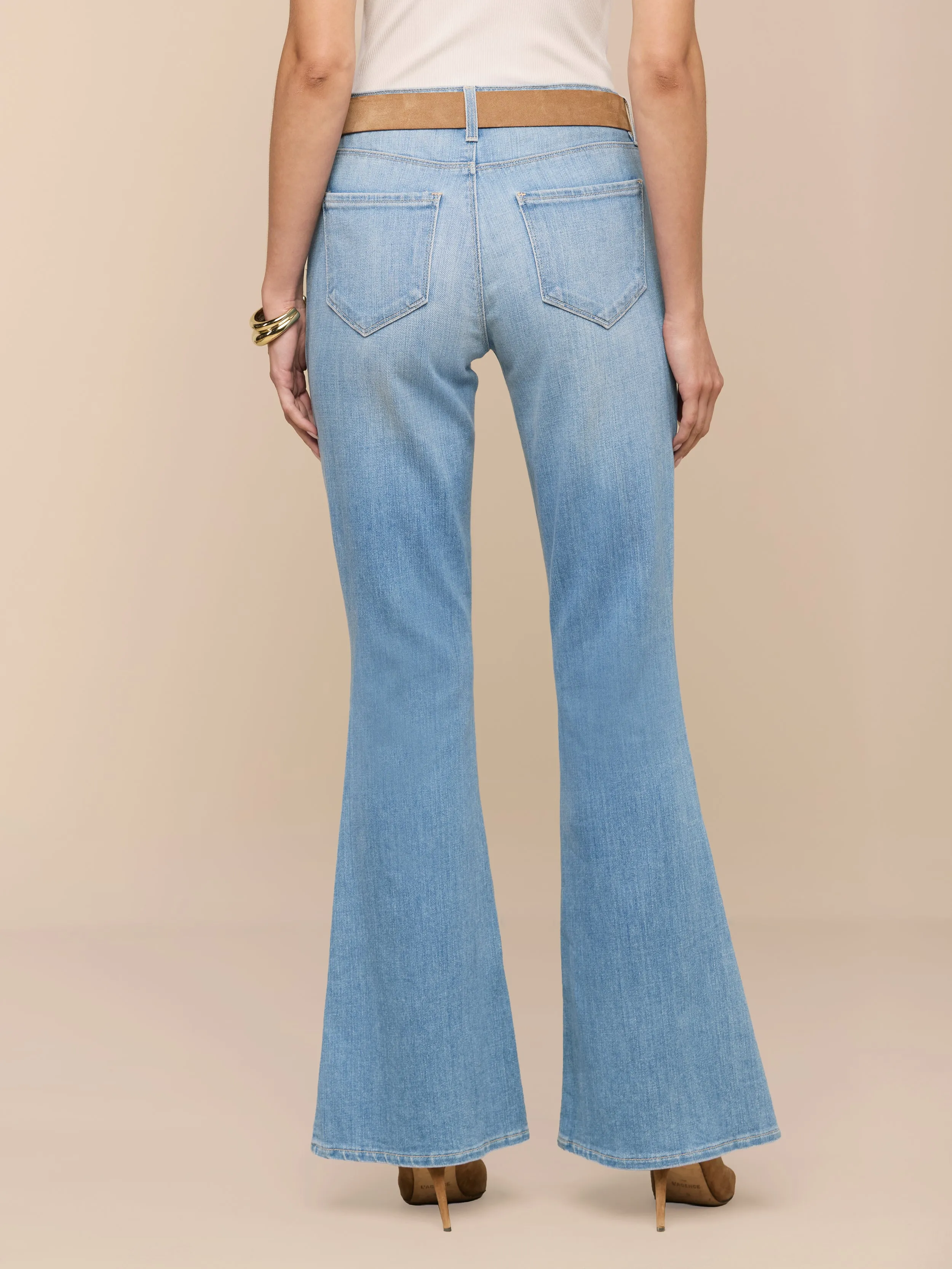 Taney Low-Rise Flare Jean sold by L'AGENCE product image thumbnail 4