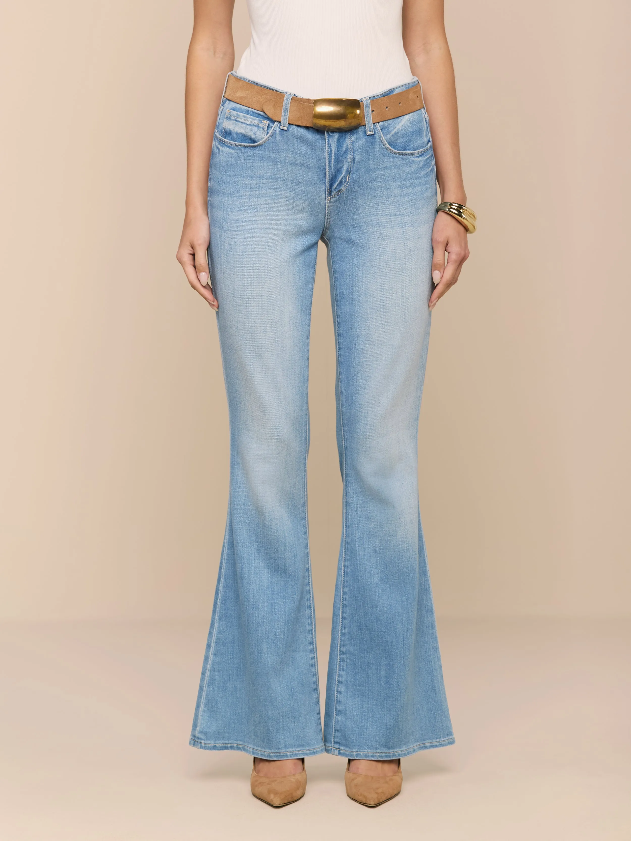 Taney Low-Rise Flare Jean sold by L'AGENCE product image thumbnail 2