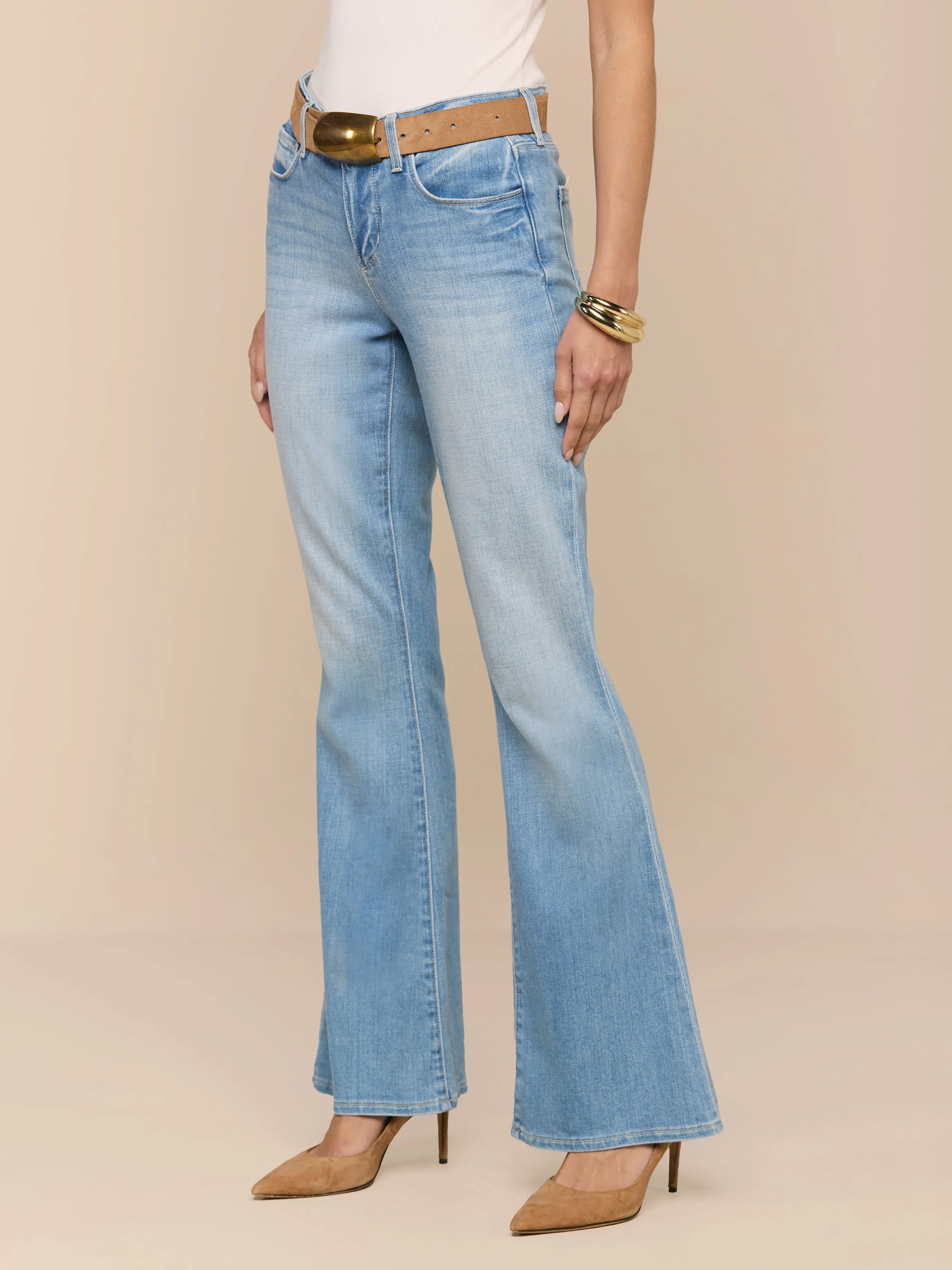 Taney Low-Rise Flare Jean sold by L'AGENCE product image thumbnail 3