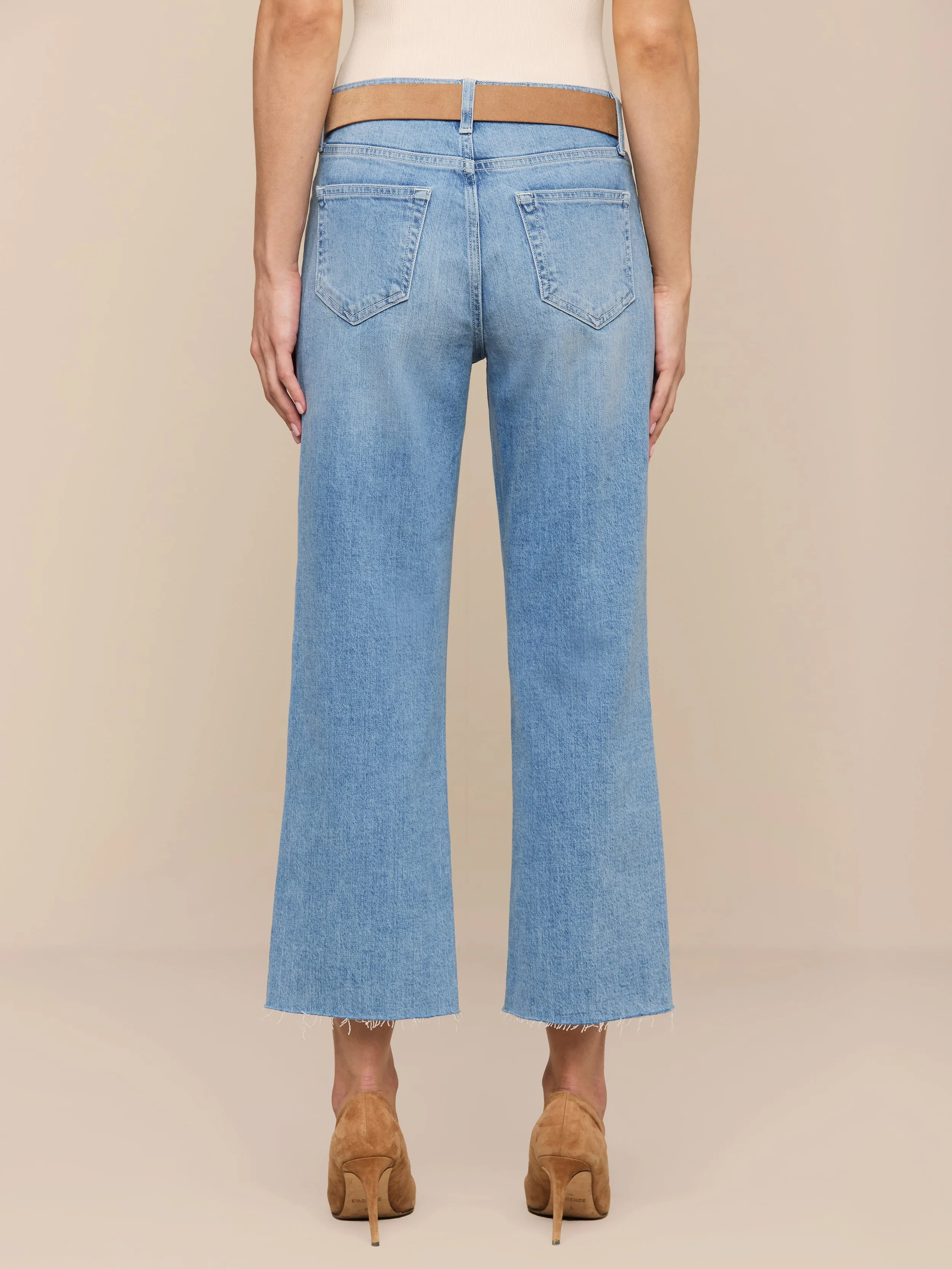 Wanda Cropped Wide-Leg Jean sold by L'AGENCE product image thumbnail 5