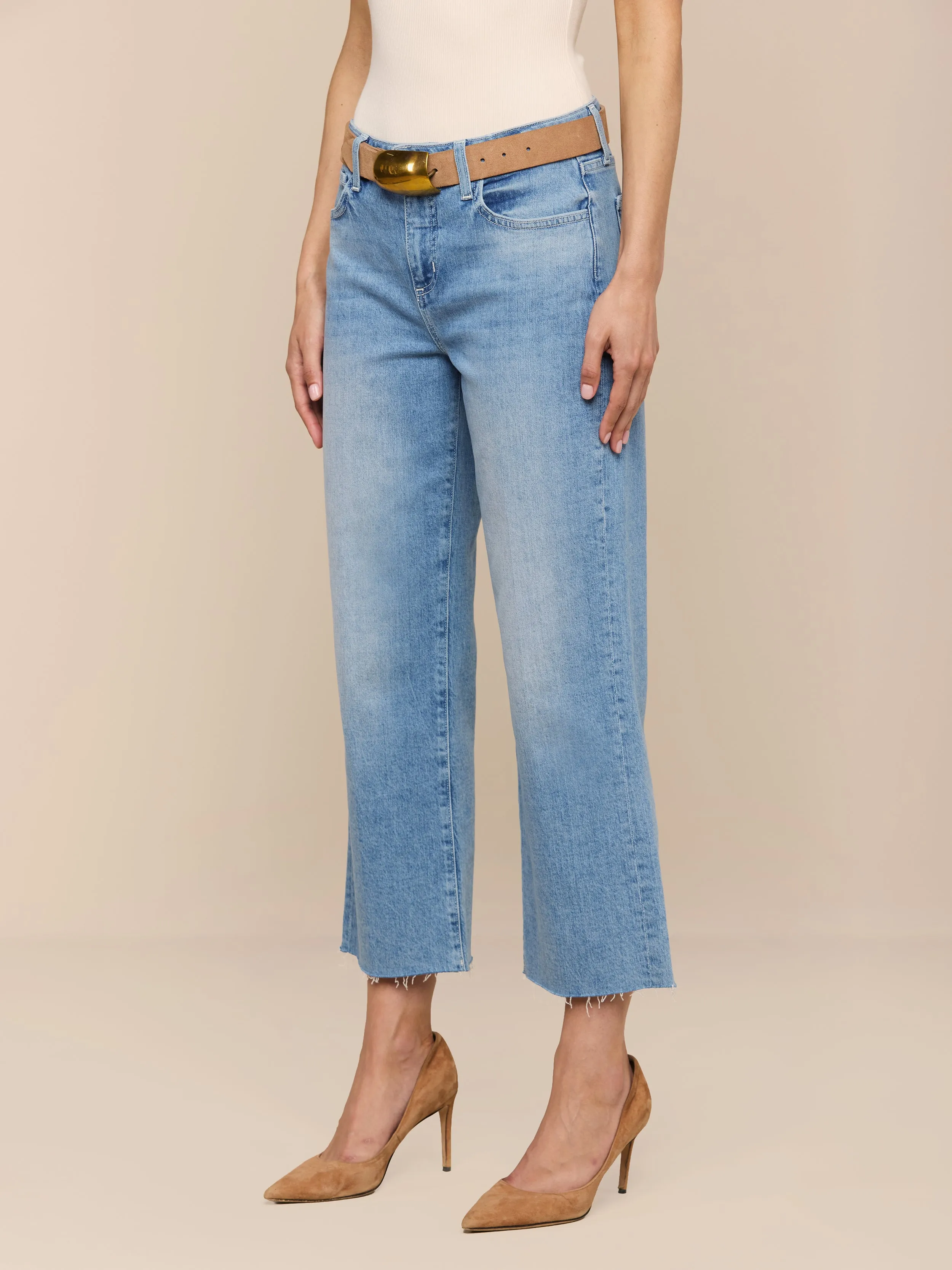 Wanda Cropped Wide-Leg Jean sold by L'AGENCE product image thumbnail 3