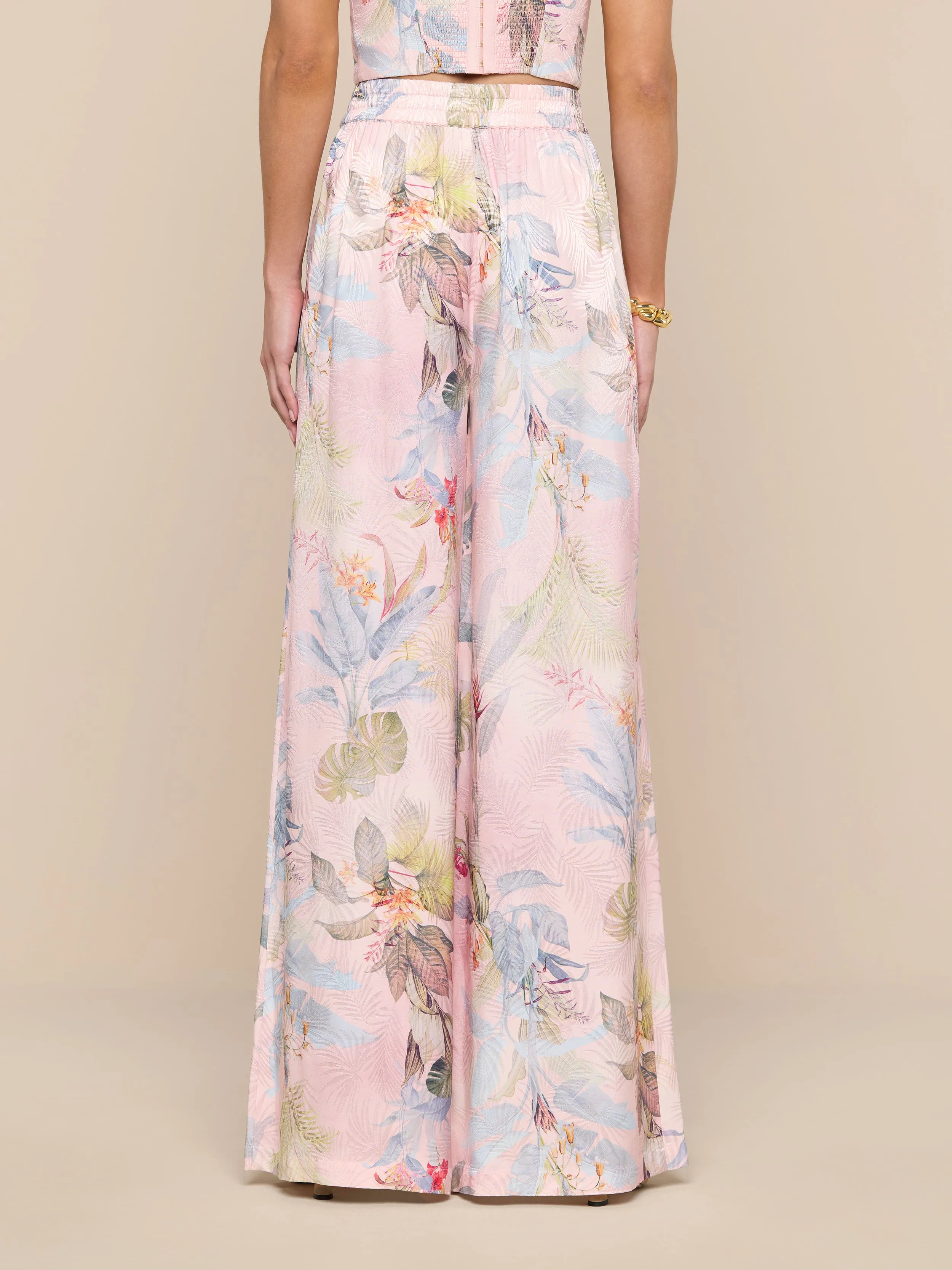Lillian Satin Wide-Leg Pant sold by L'AGENCE product image thumbnail 5