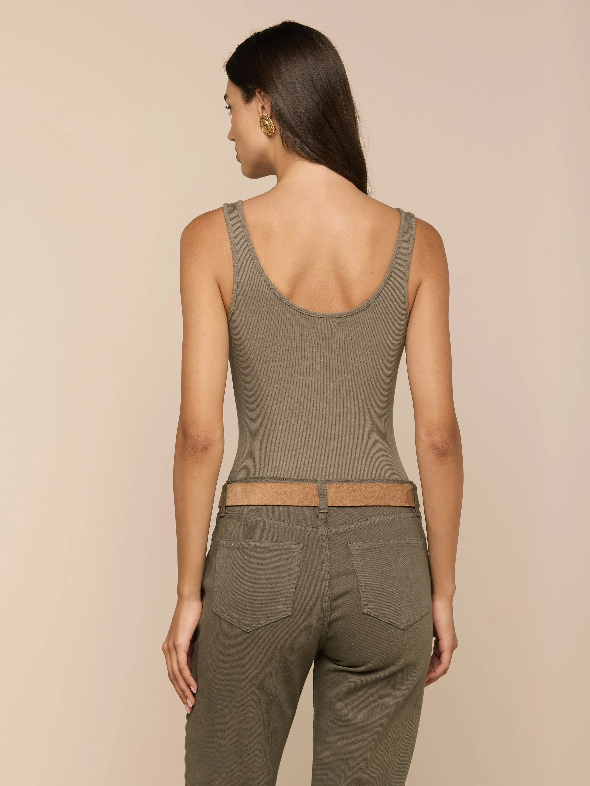 Nica Scoopneck Bodysuit sold by L'AGENCE product image thumbnail 4