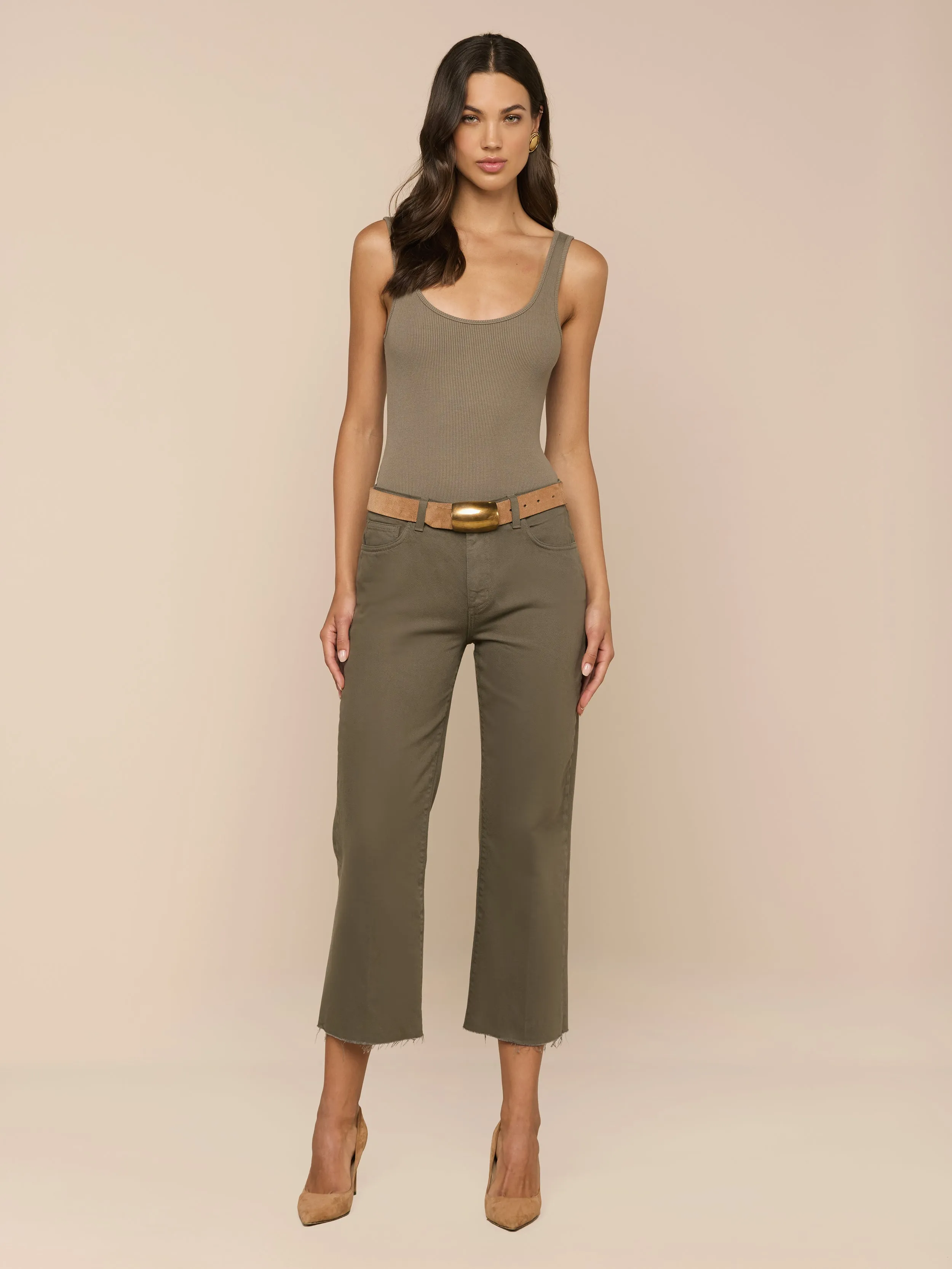 Nica Scoopneck Bodysuit sold by L'AGENCE product image thumbnail 3