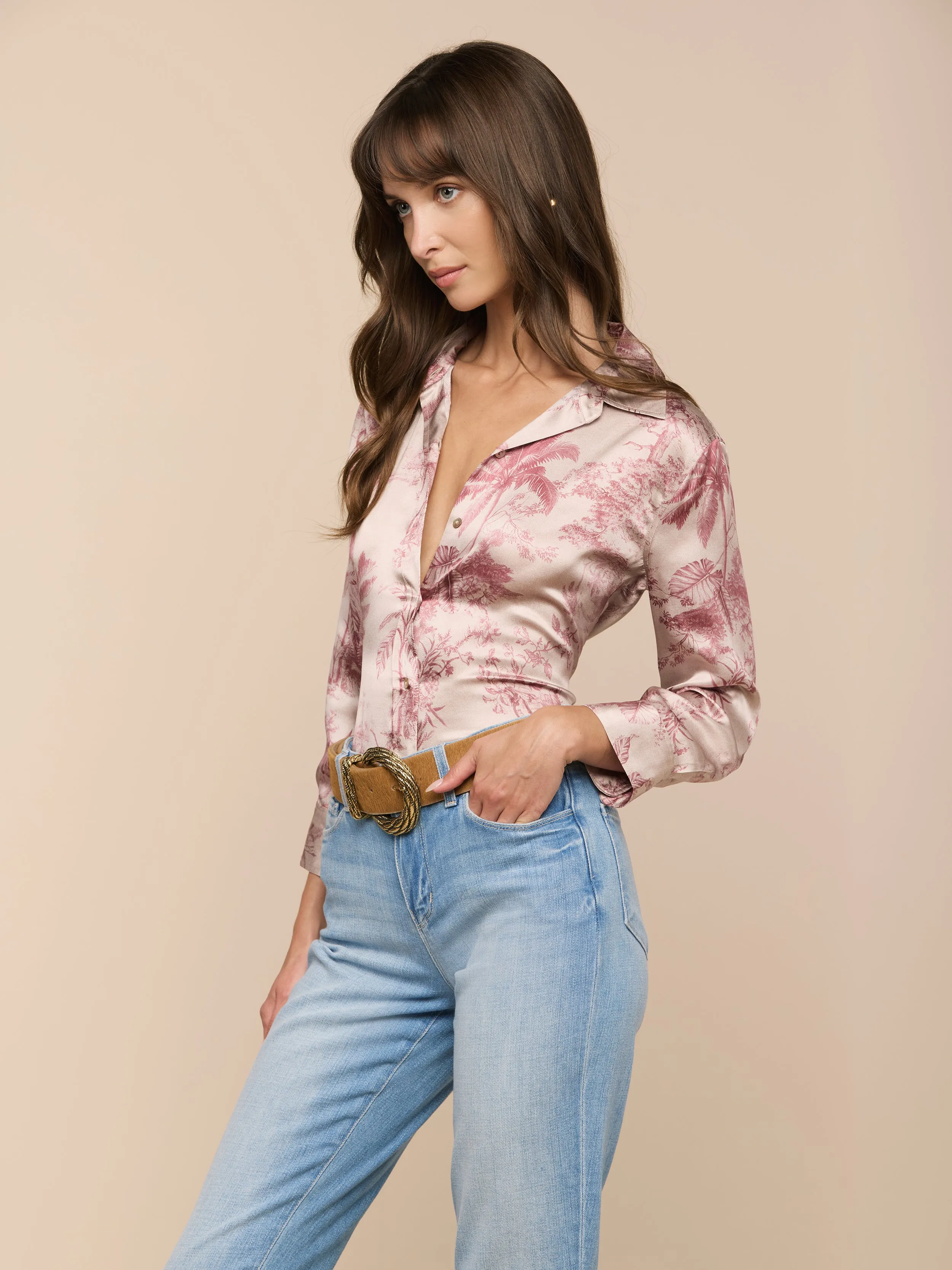 Dani Silk Blouse sold by L'AGENCE product image thumbnail 3