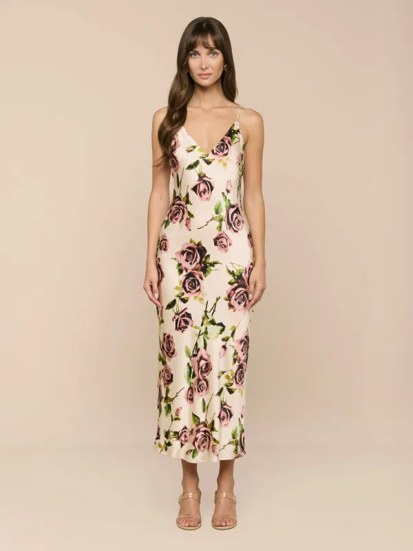 Seridie Silk Slip Dress made by L'AGENCE
