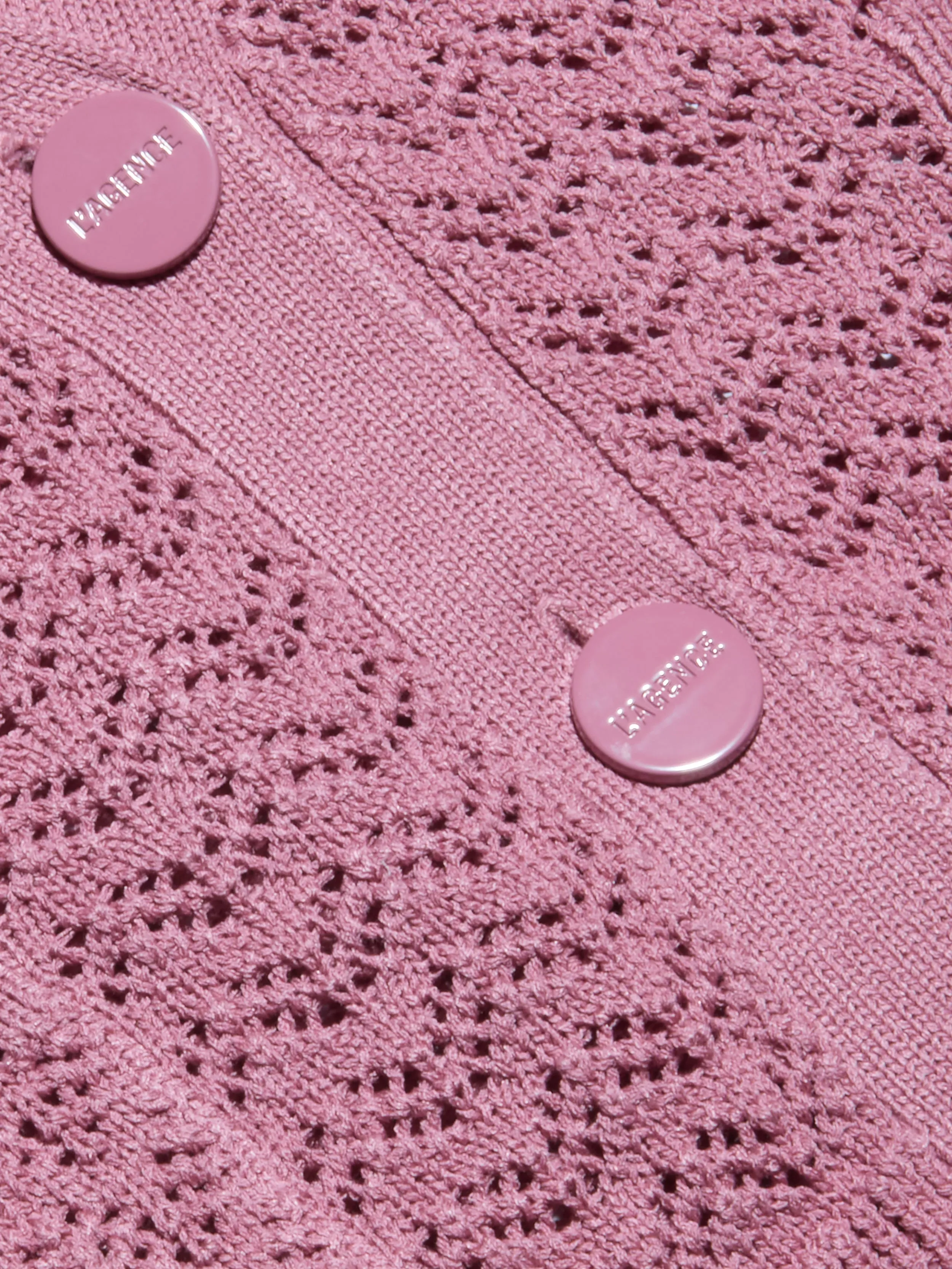 Orla Pointelle Knit Cardigan sold by L'AGENCE product image thumbnail 5