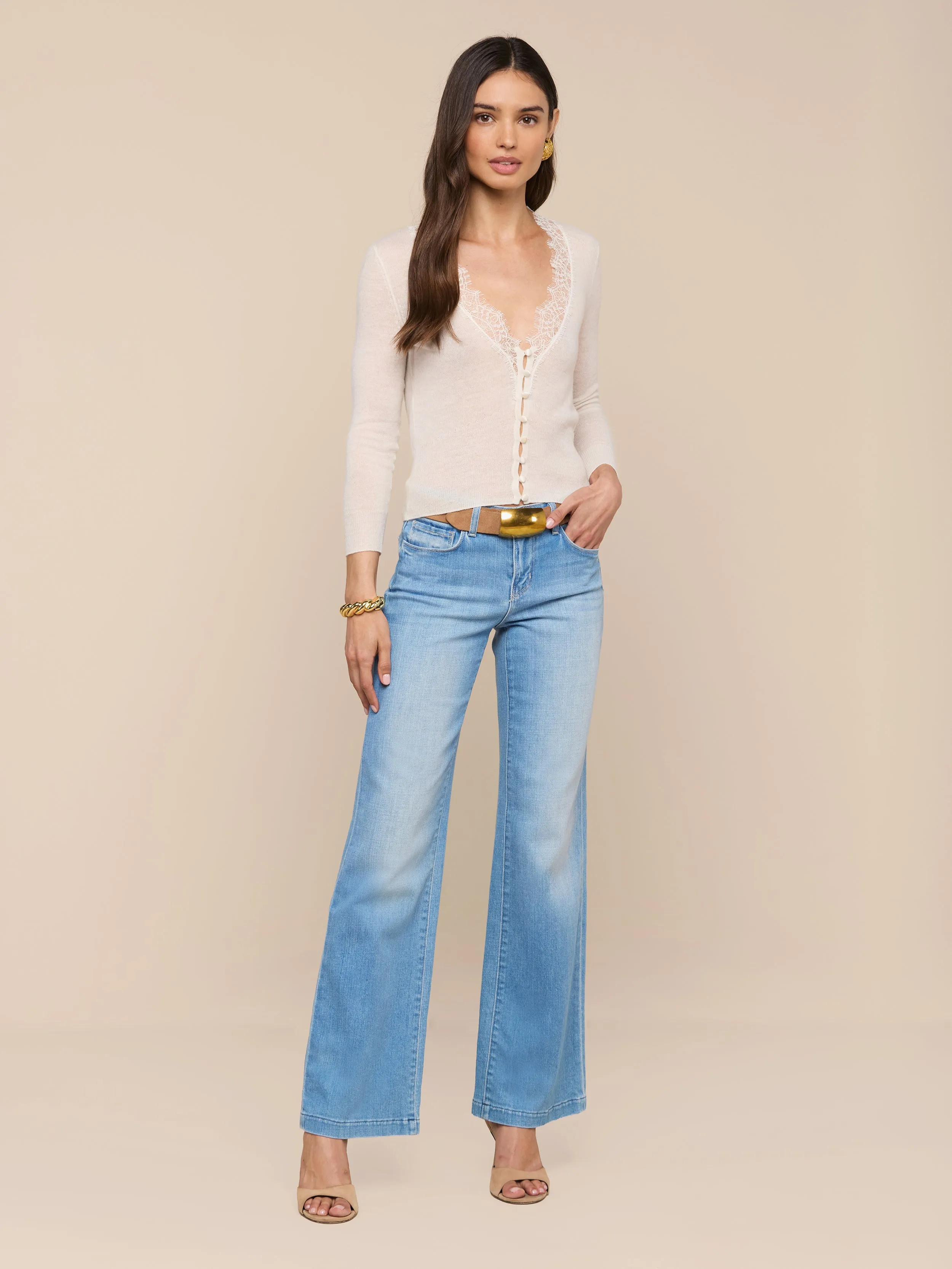 Eluna Cardigan Top sold by L'AGENCE product image thumbnail 3