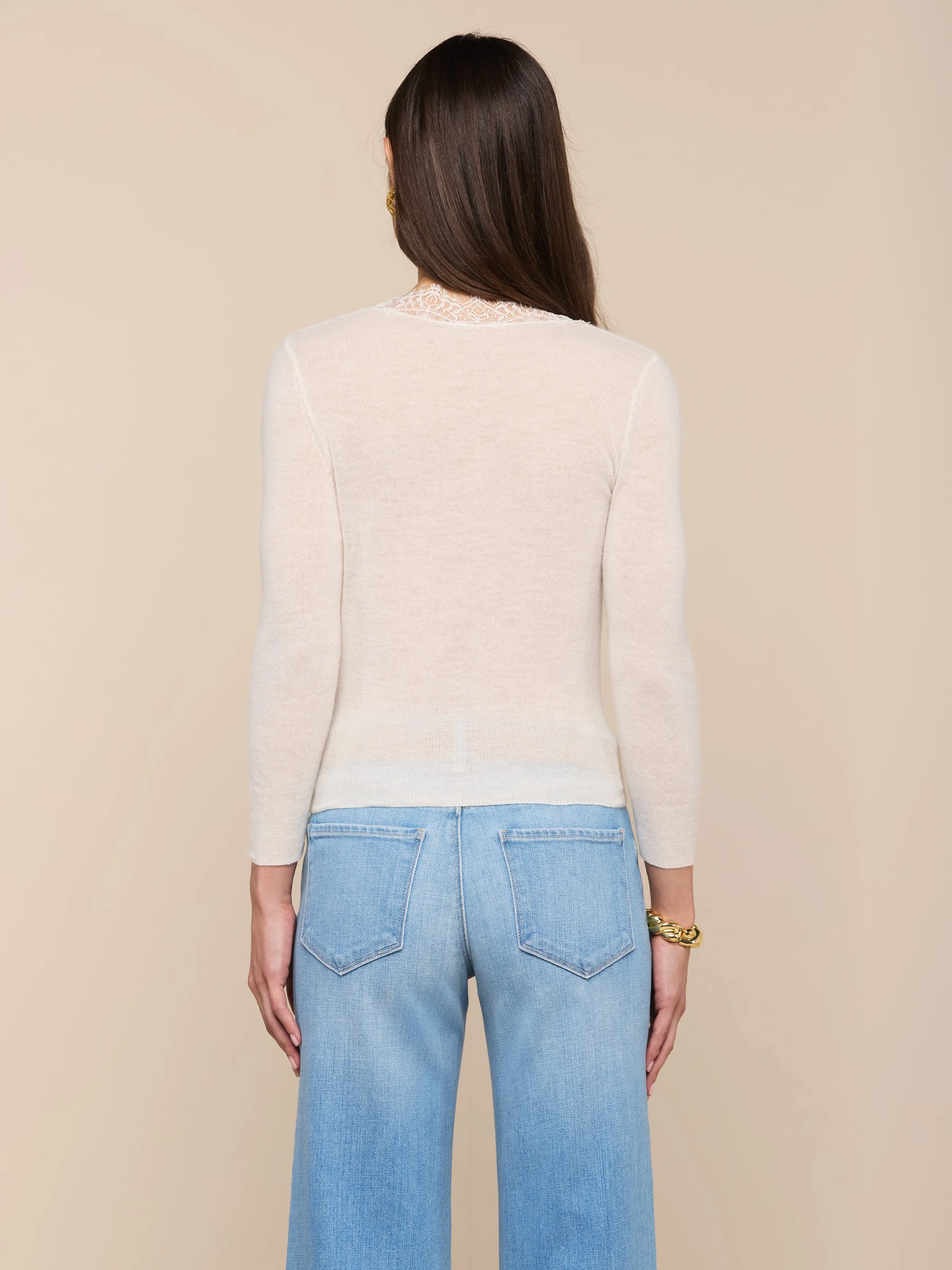 Eluna Cardigan Top sold by L'AGENCE product image thumbnail 4