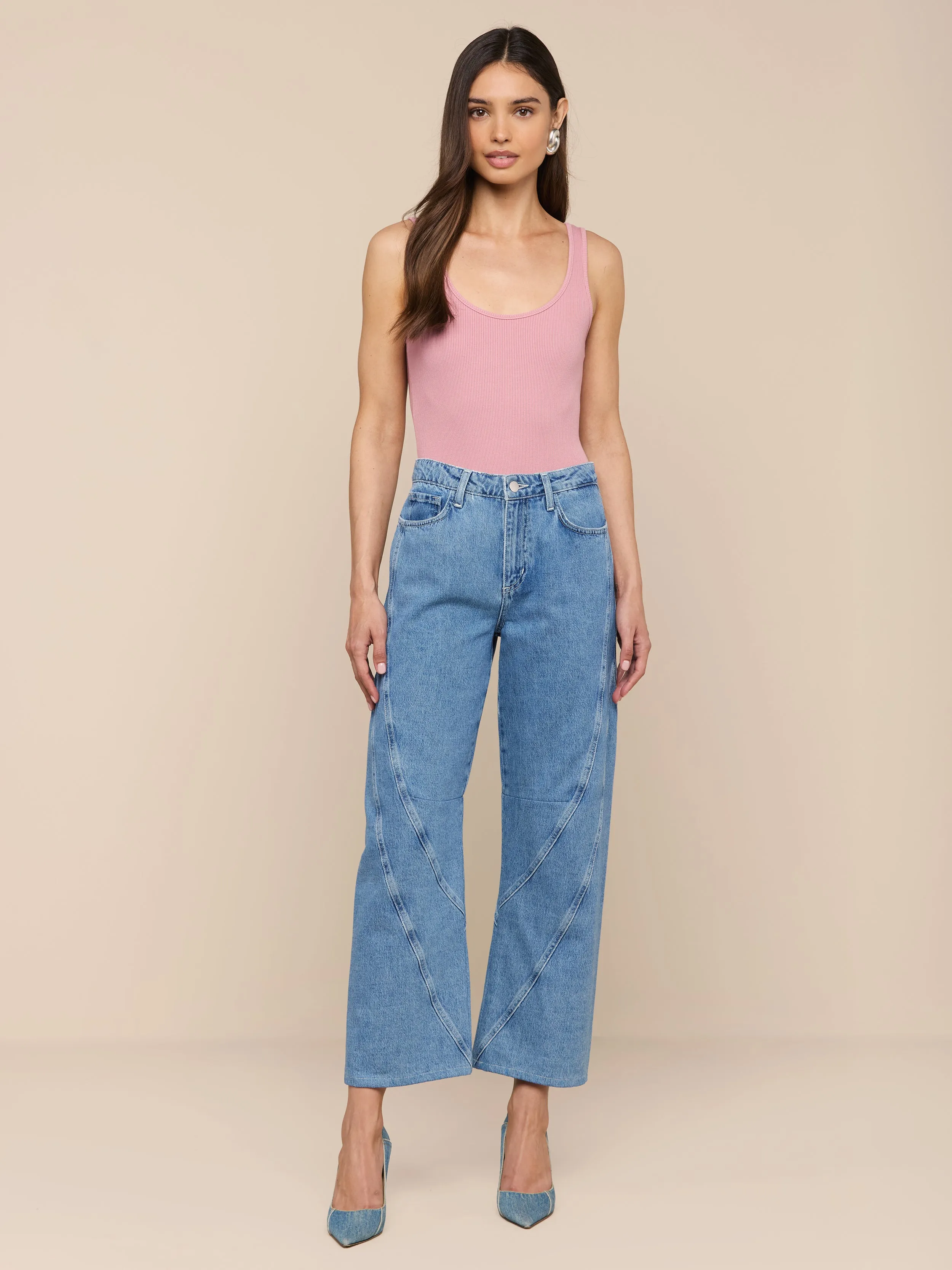 Nica Scoopneck Bodysuit sold by L'AGENCE product image thumbnail 3