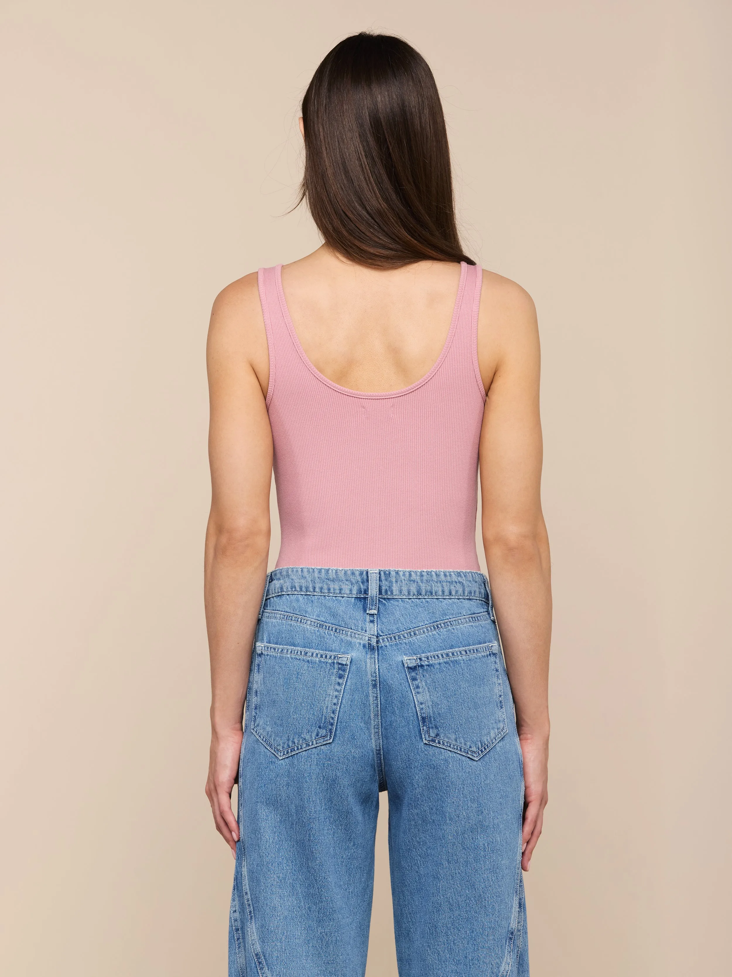 Nica Scoopneck Bodysuit sold by L'AGENCE product image thumbnail 4