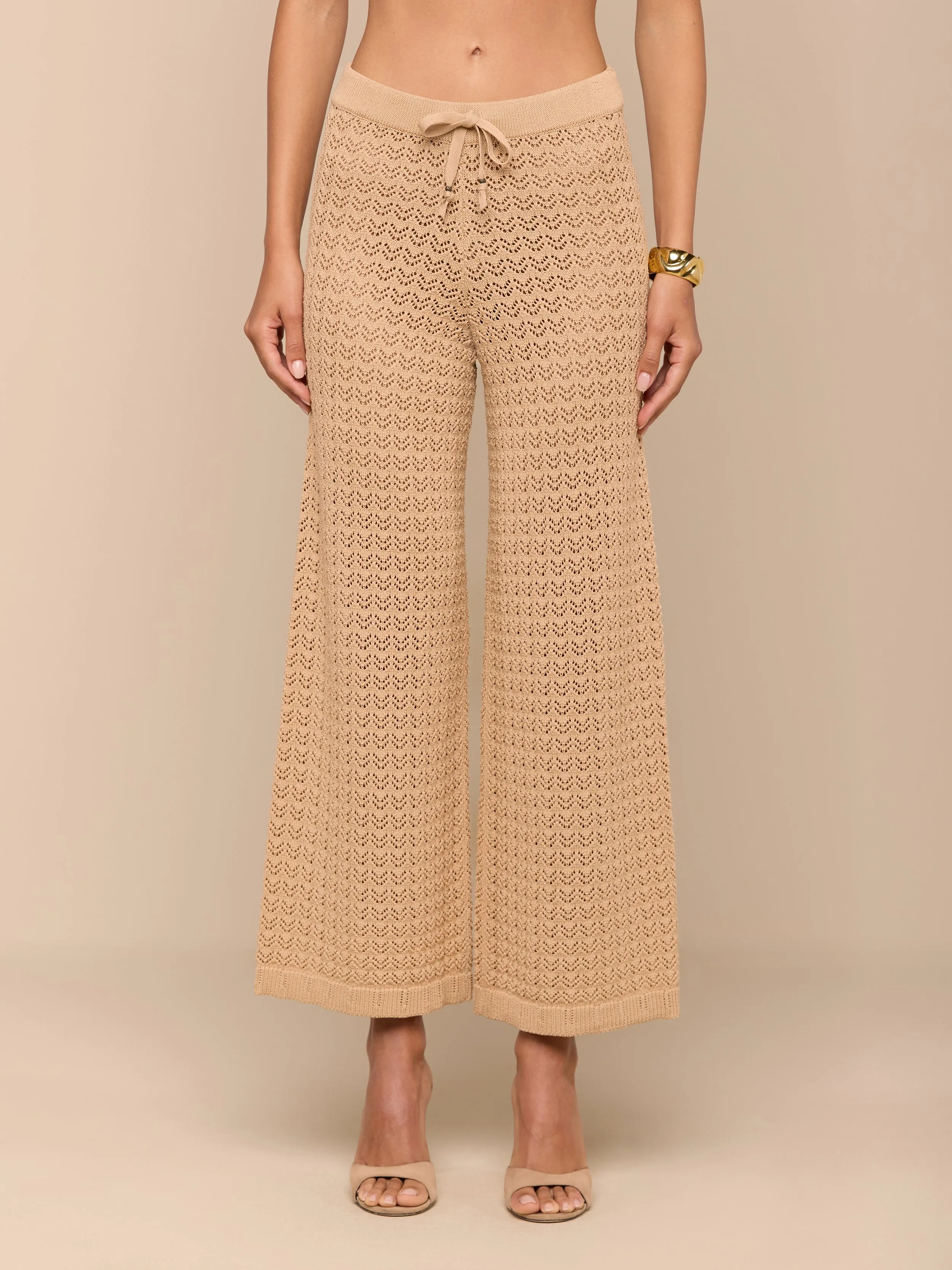Gaelle Pointelle Knit Pant sold by L'AGENCE product image thumbnail 2