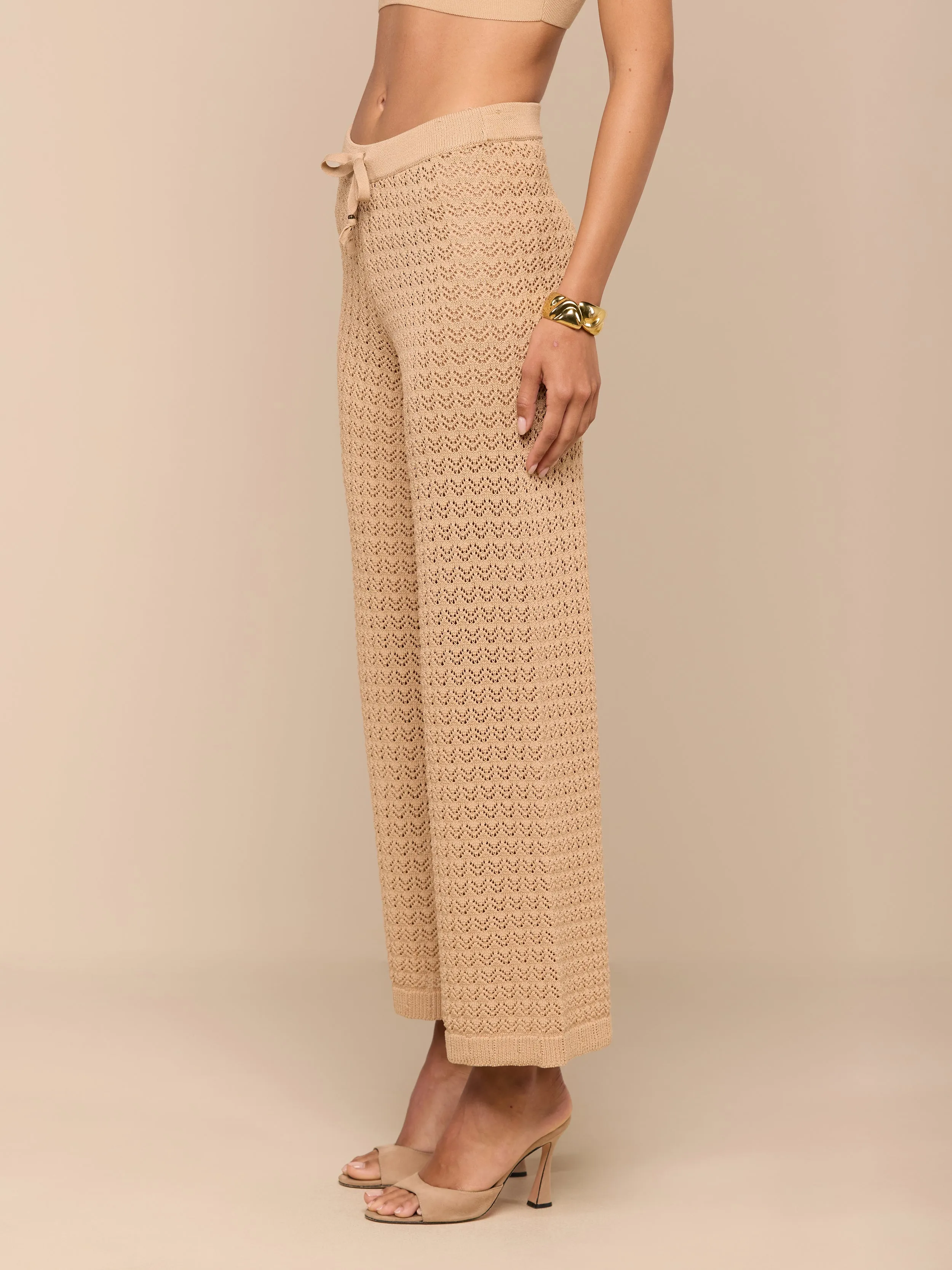Gaelle Pointelle Knit Pant sold by L'AGENCE product image thumbnail 3
