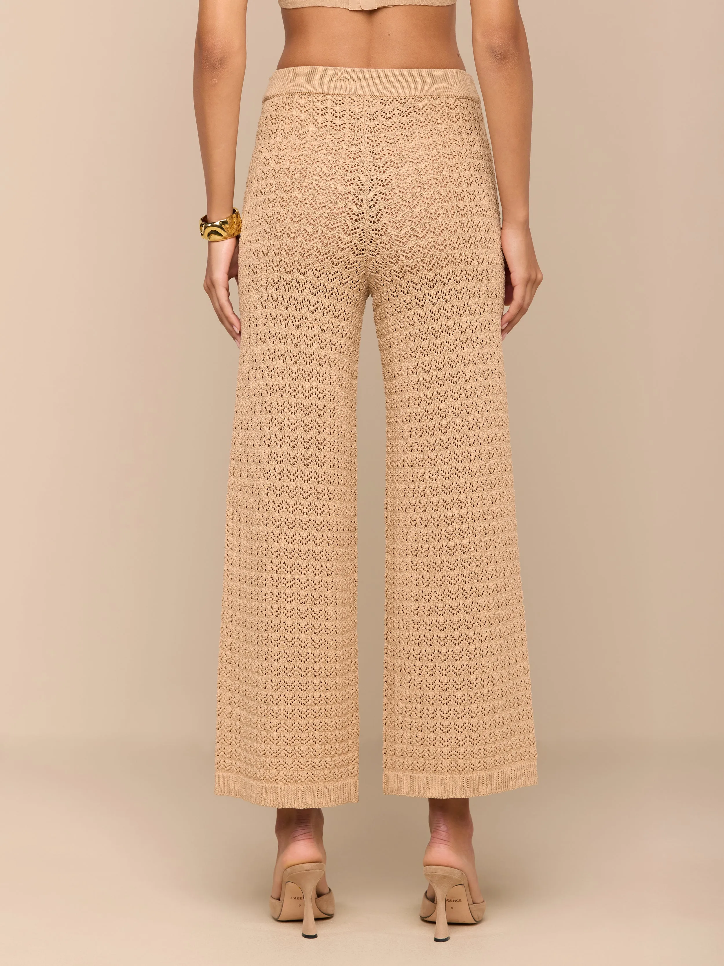Gaelle Pointelle Knit Pant sold by L'AGENCE product image thumbnail 4