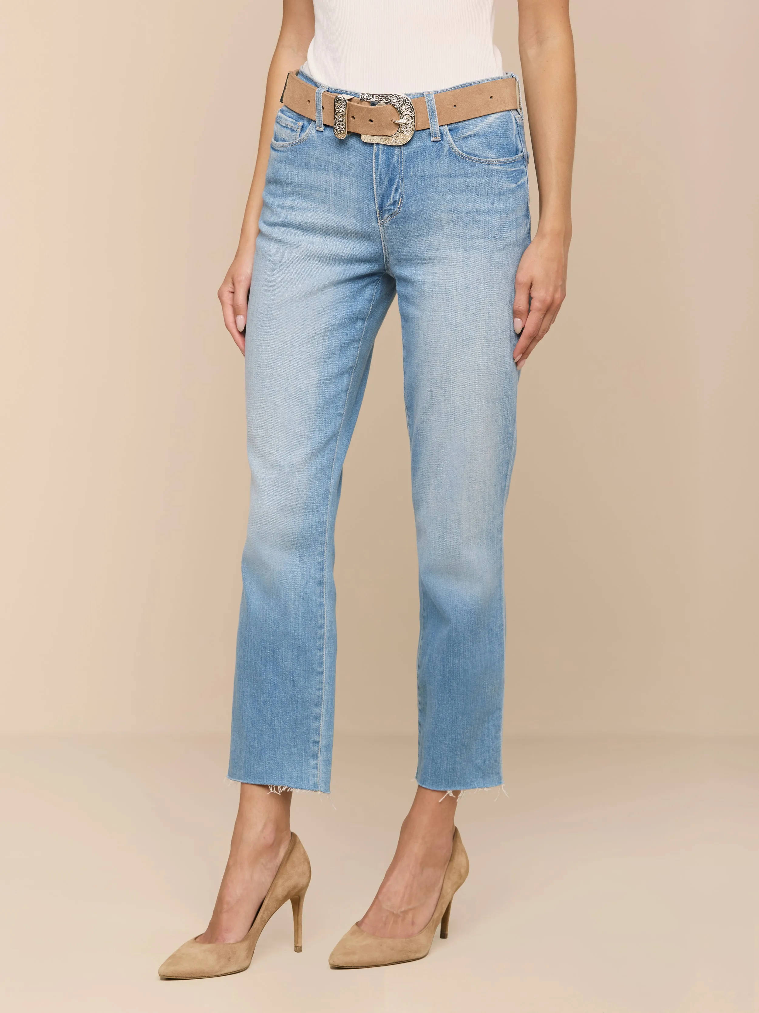 Sada Cropped Slim-Leg Jean sold by L'AGENCE product image thumbnail 3