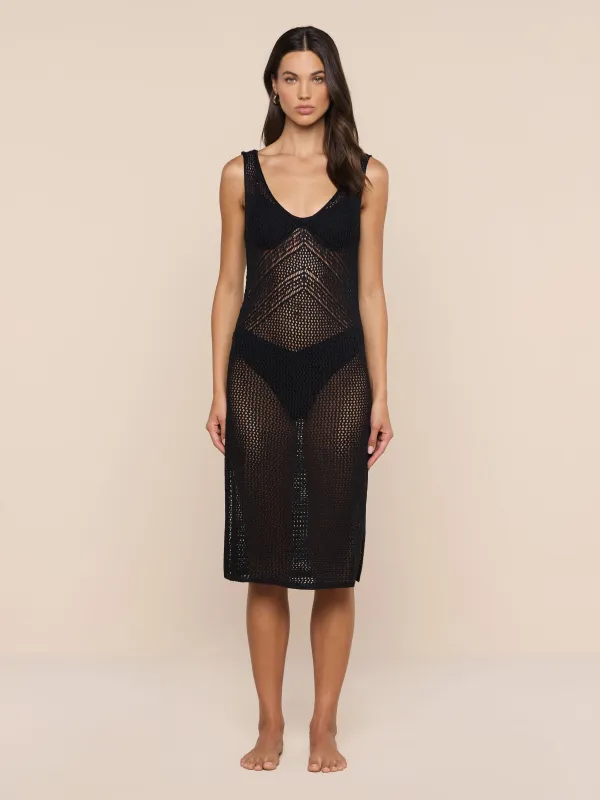 Pallas Crochet Cover-Up Dress made by L'AGENCE