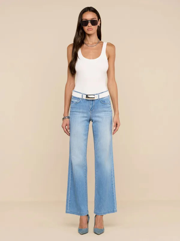 Joanne Low-Rise Wide-Leg Jean made by L'AGENCE