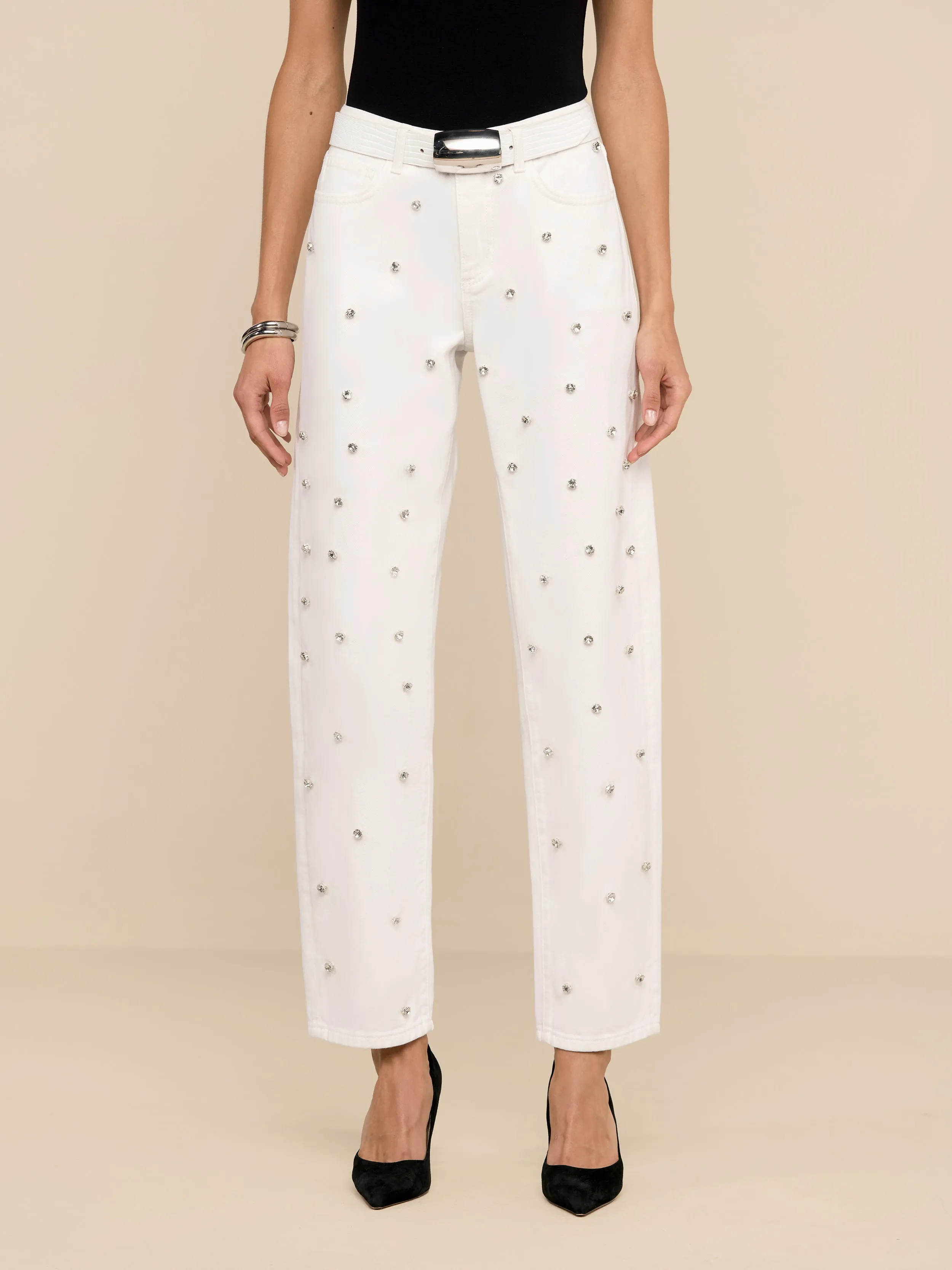 Bex Embellished Rodeo Jean sold by L'AGENCE product image thumbnail 2