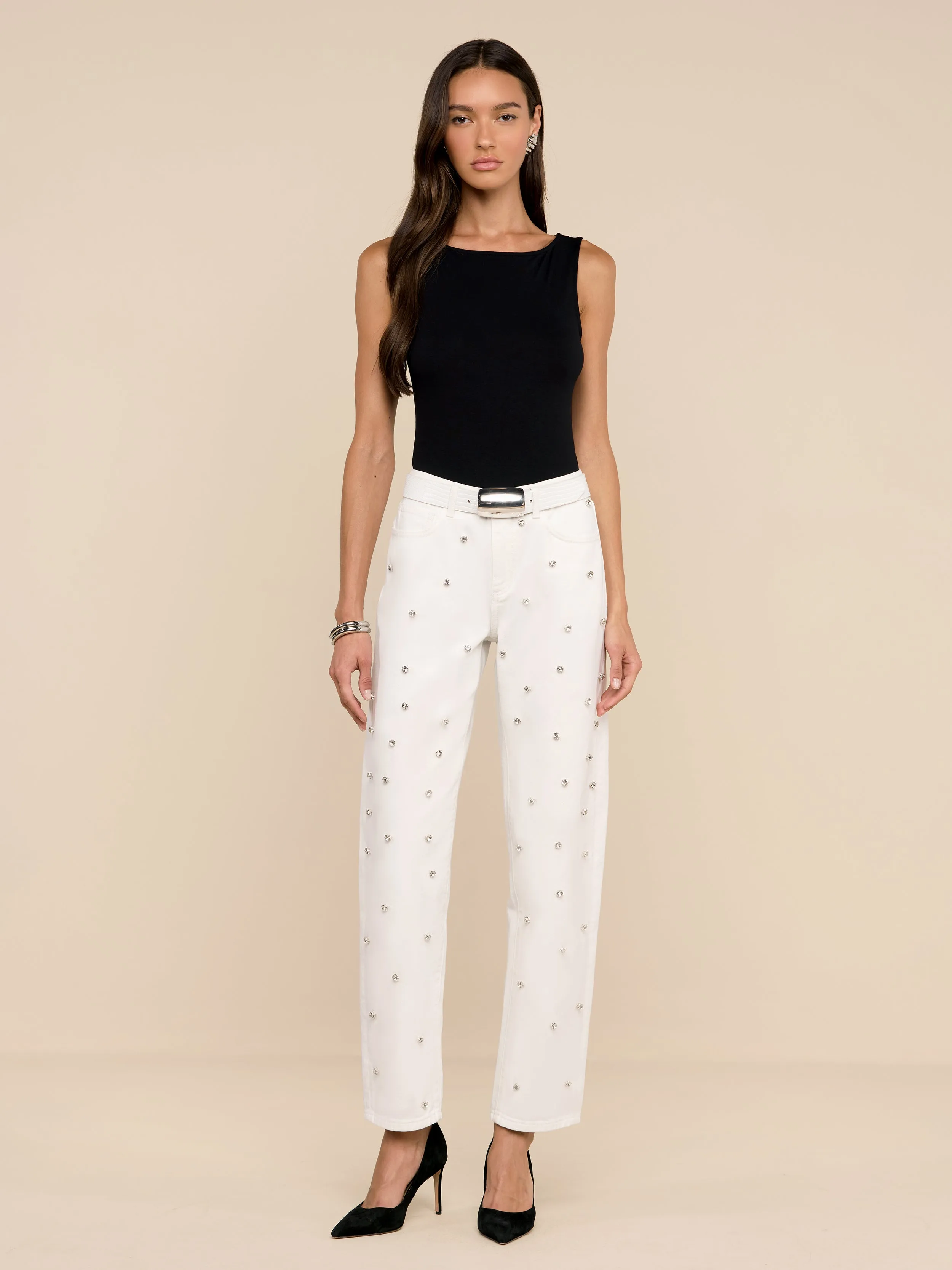 Bex Embellished Rodeo Jean sold by L'AGENCE