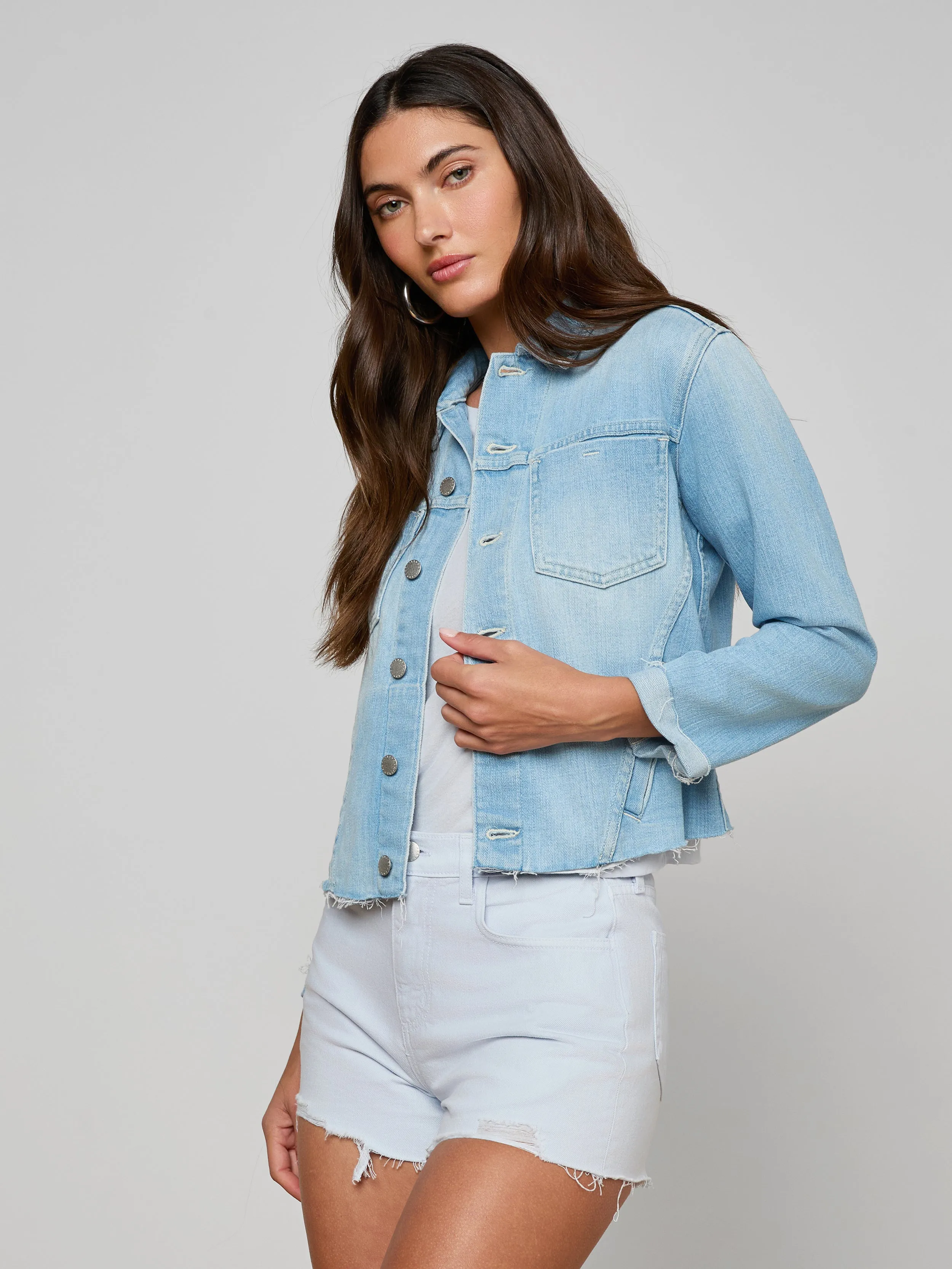 Janelle Jean Jacket sold by L'AGENCE product image thumbnail 2