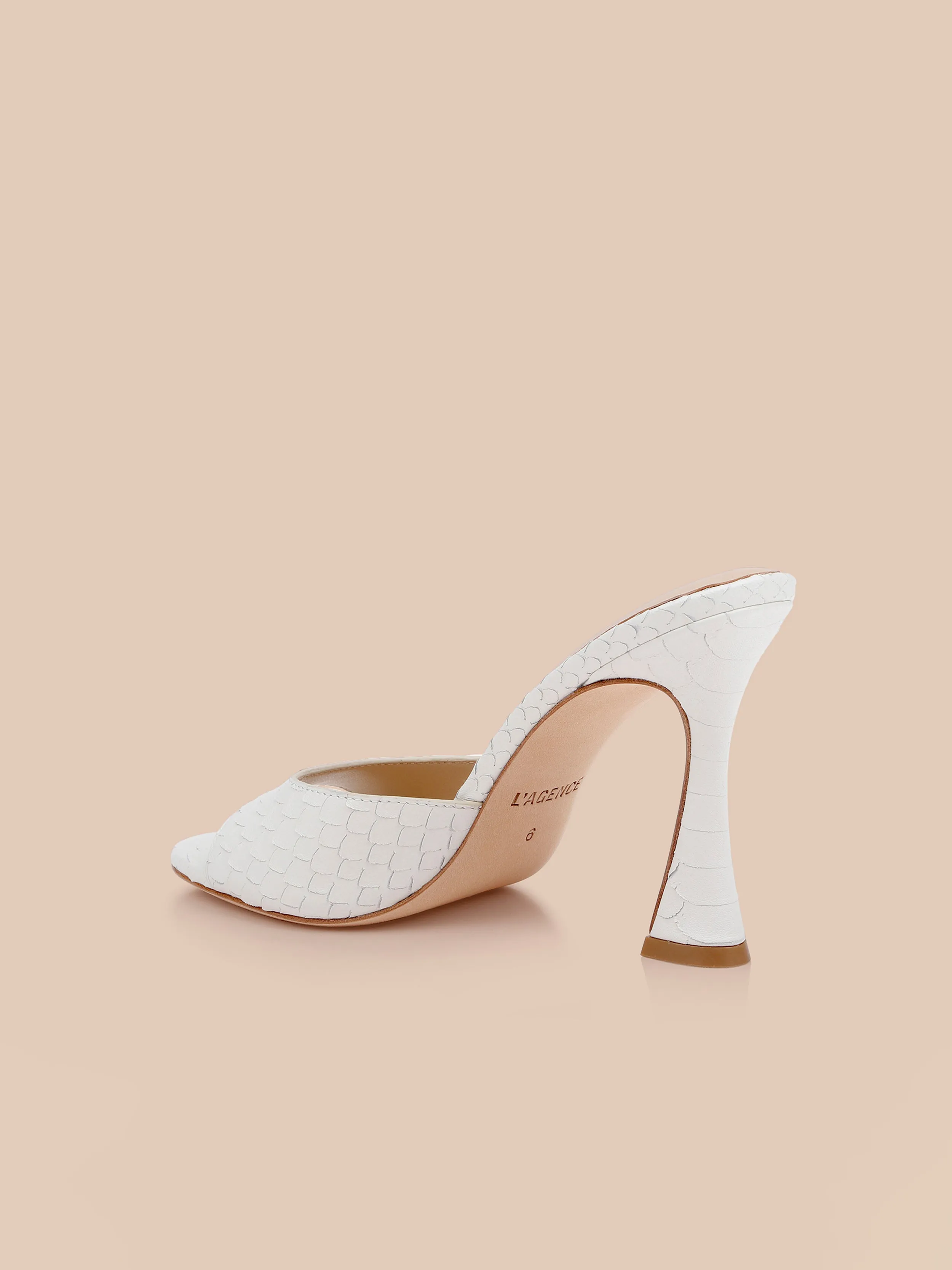Avery Leather Open-Toe Mule sold by L'AGENCE product image thumbnail 5