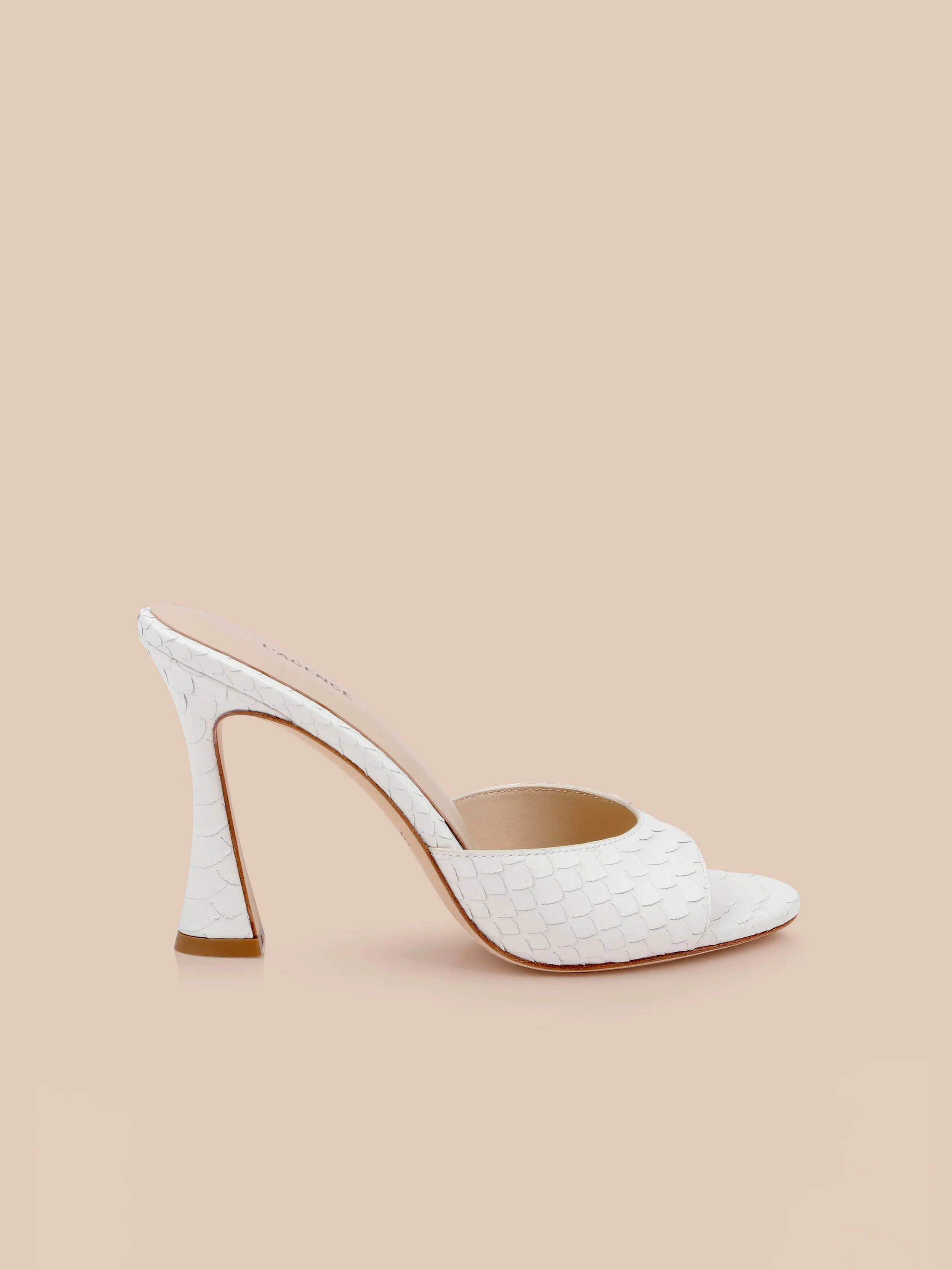 Avery Leather Open-Toe Mule sold by L'AGENCE