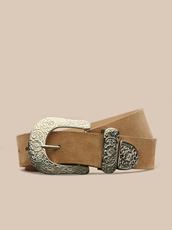 Otera Suede Belt made by L'AGENCE