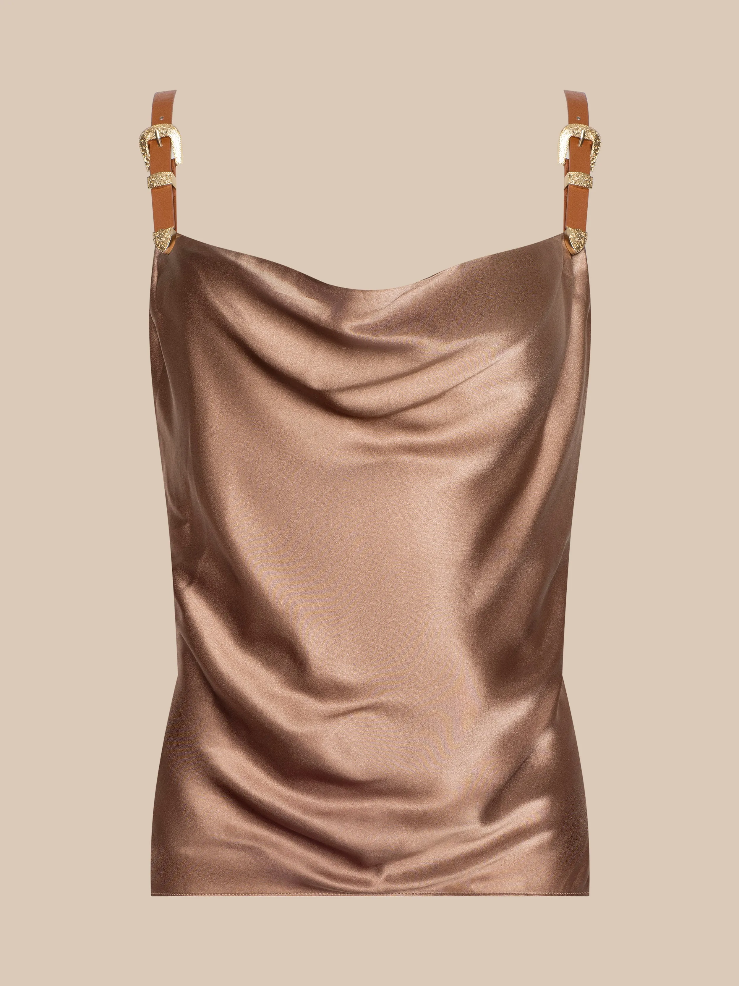 Lux Silk Buckle-Strap Camisole sold by L'AGENCE product image thumbnail 5